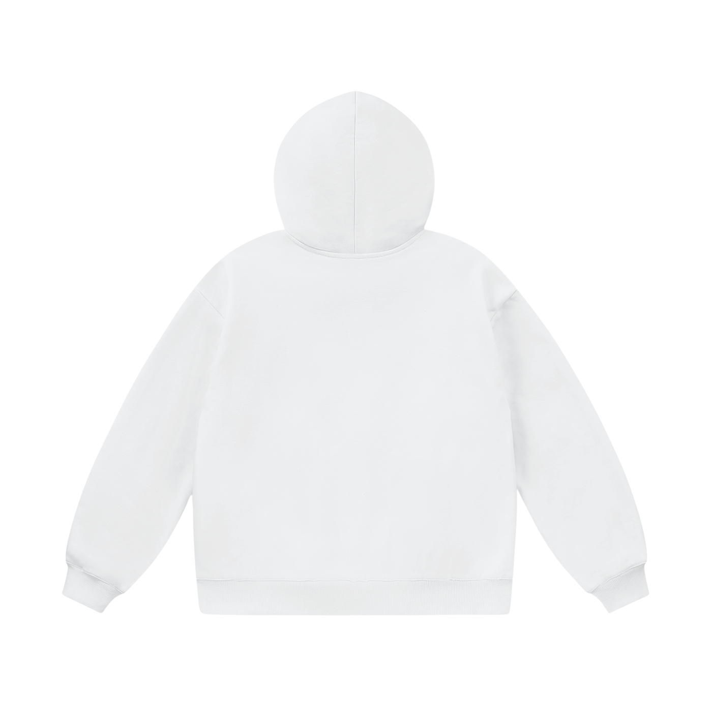 White hoodie on a white background