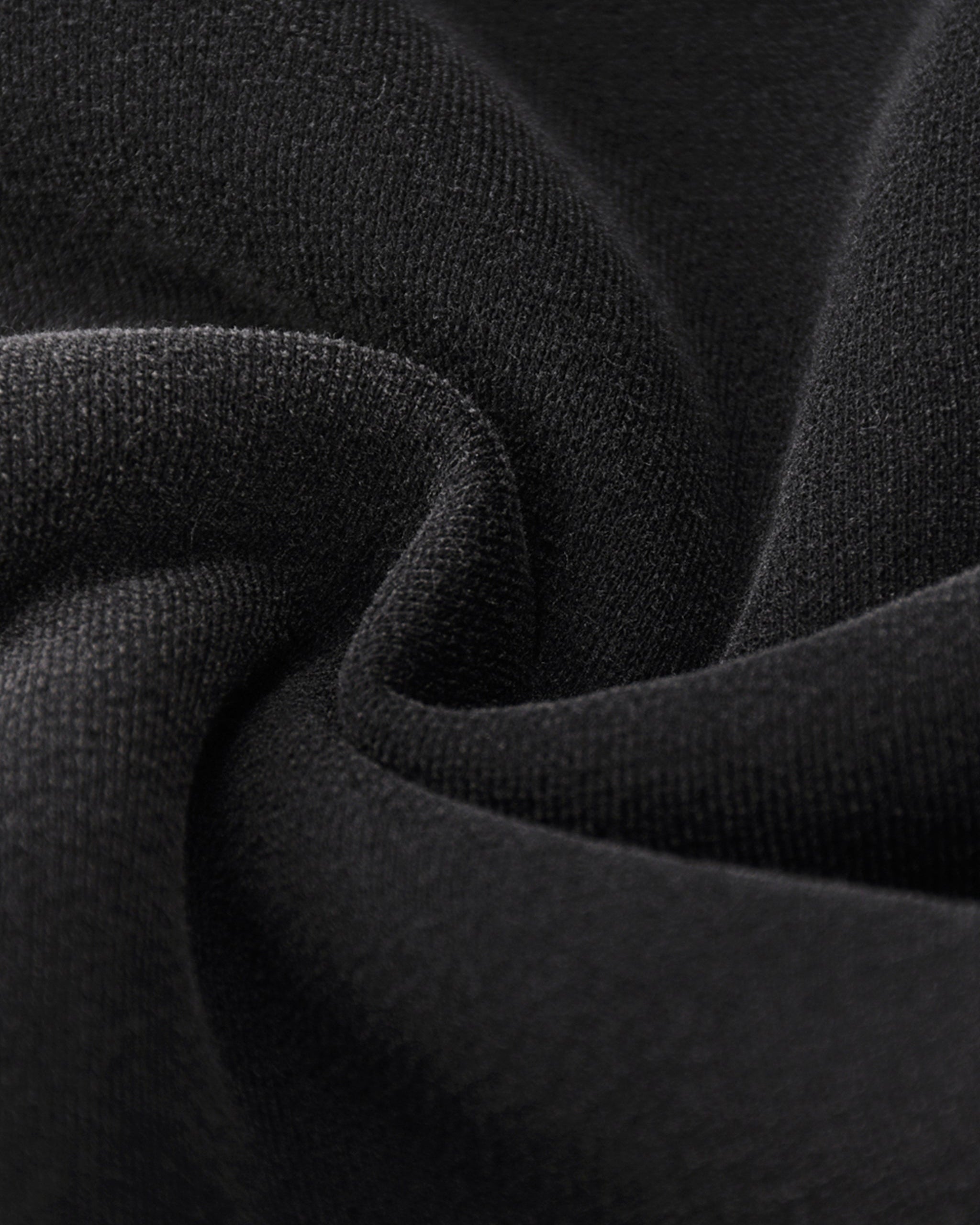 Close-up of black fabric with a textured pattern