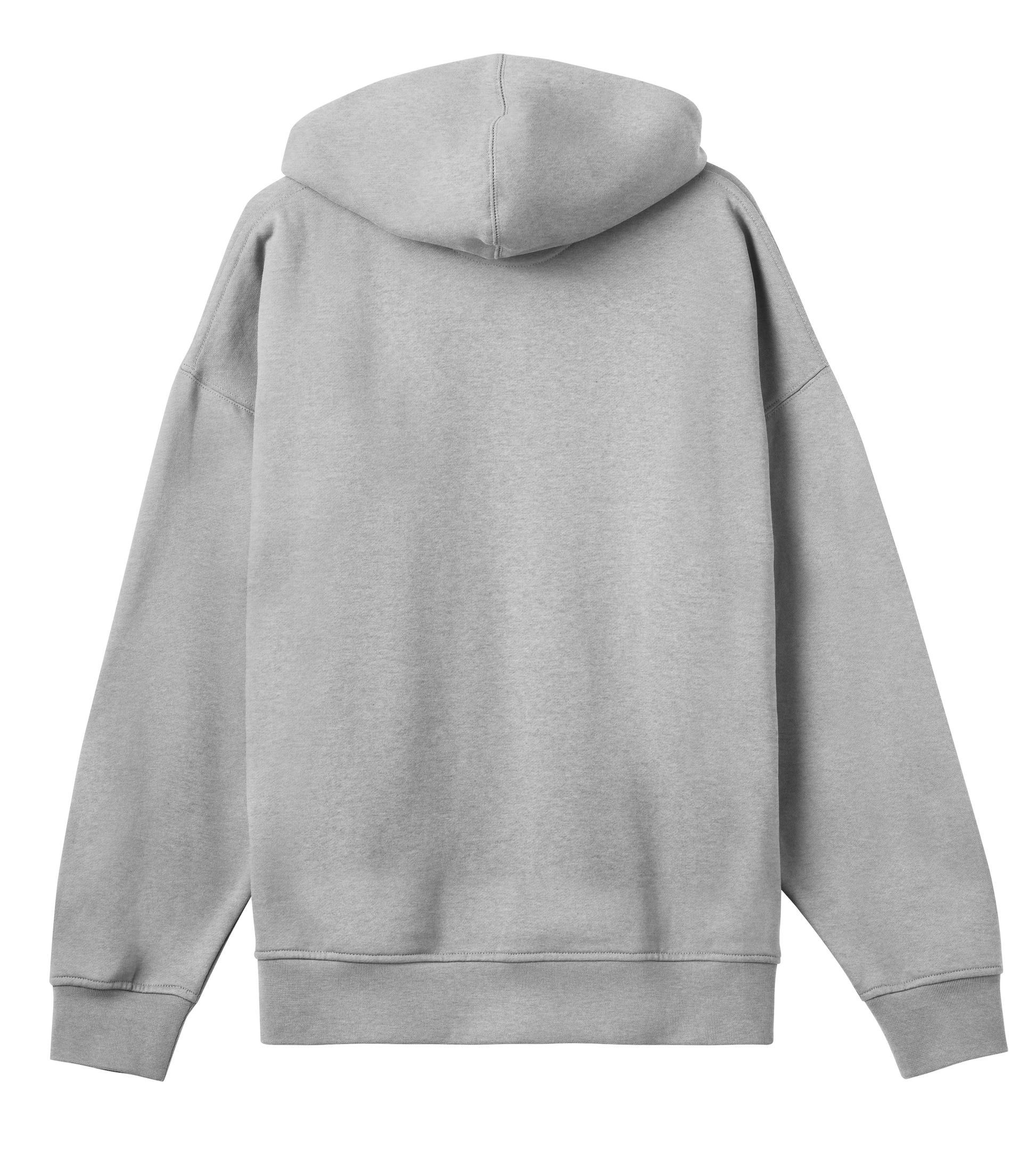 Dons Fortress Box Hoodie in Grey Melange Back