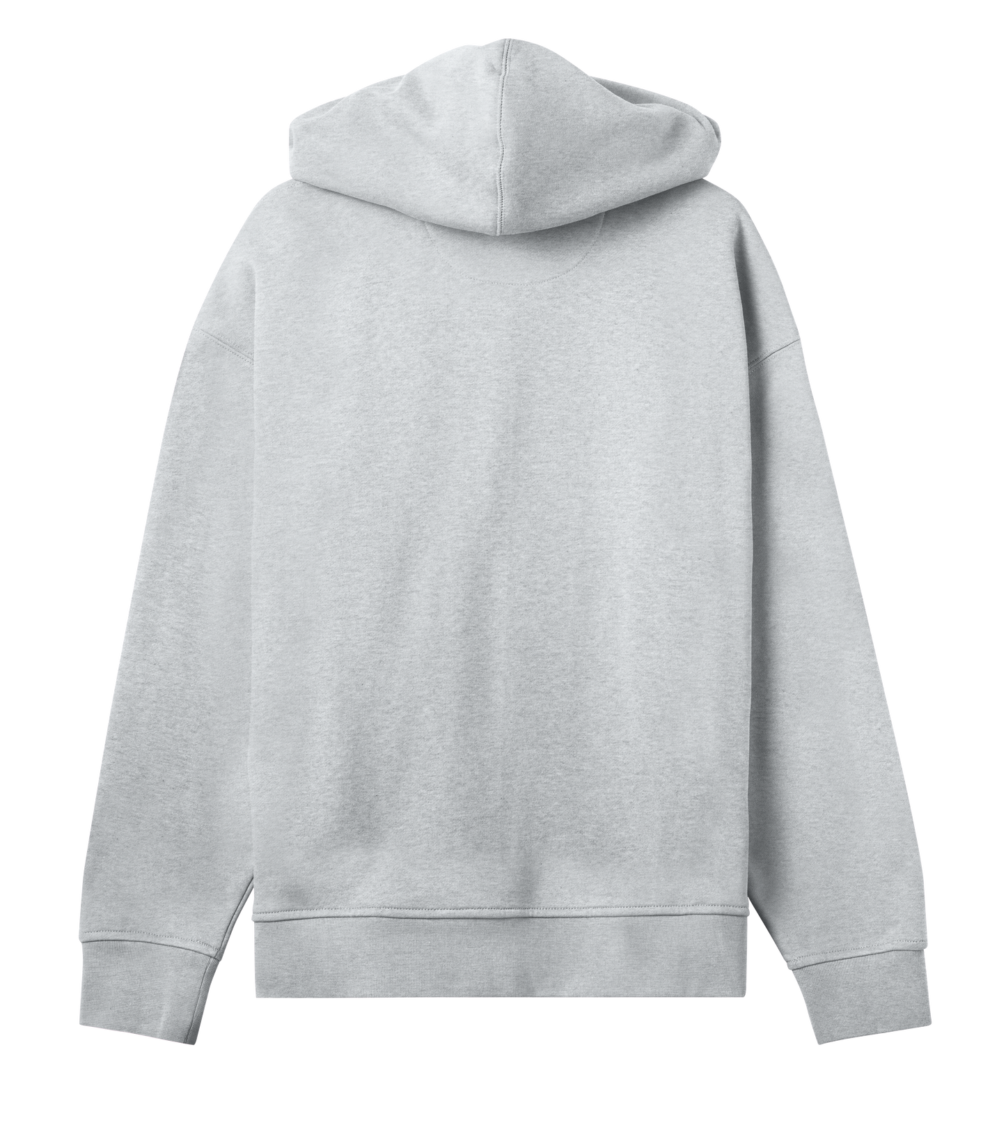 Dons Fortress Box Hoodie in Grey Melange Back Womens