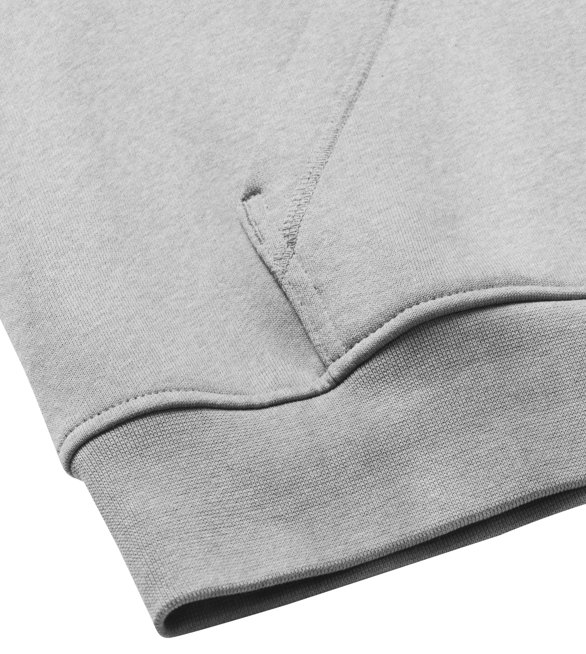 Dons Fortress Box Hoodie in Grey Melange Detail