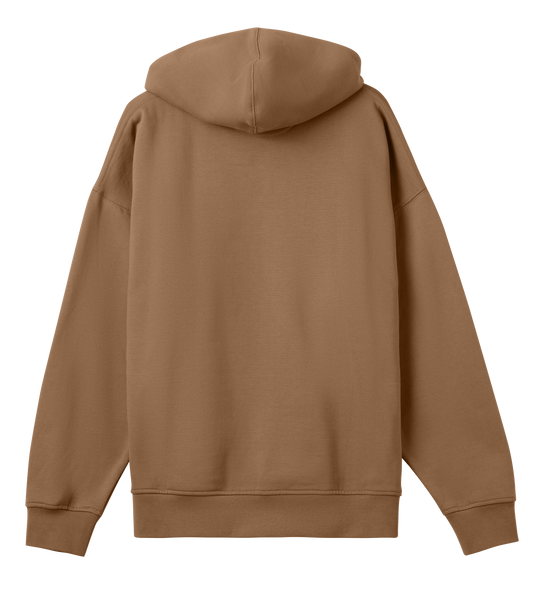 Dons Fortress Box Hoodie in Toffee Brown Back