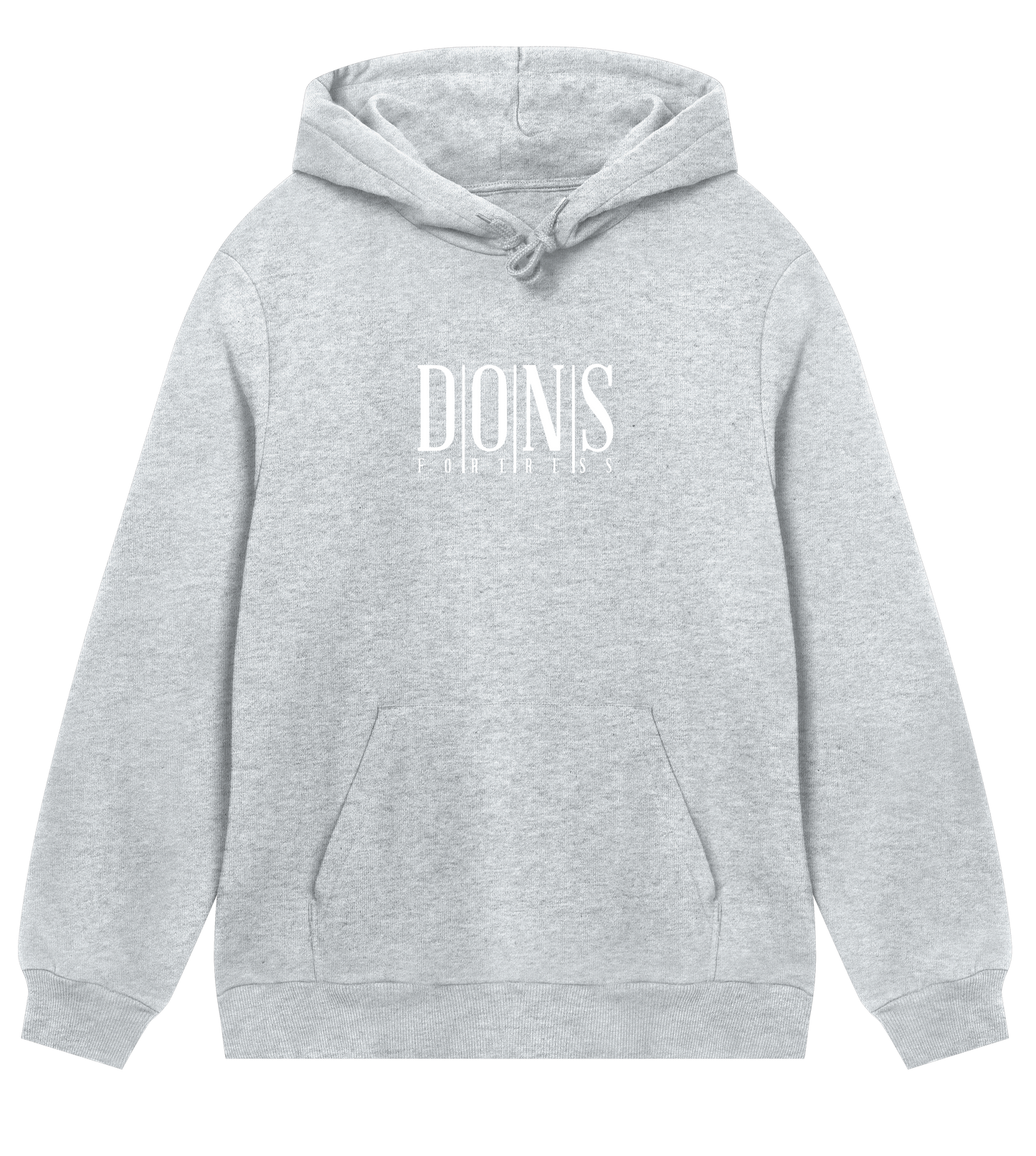 Dons Fortress Classic Principal Hoodie in Grey Melange Front