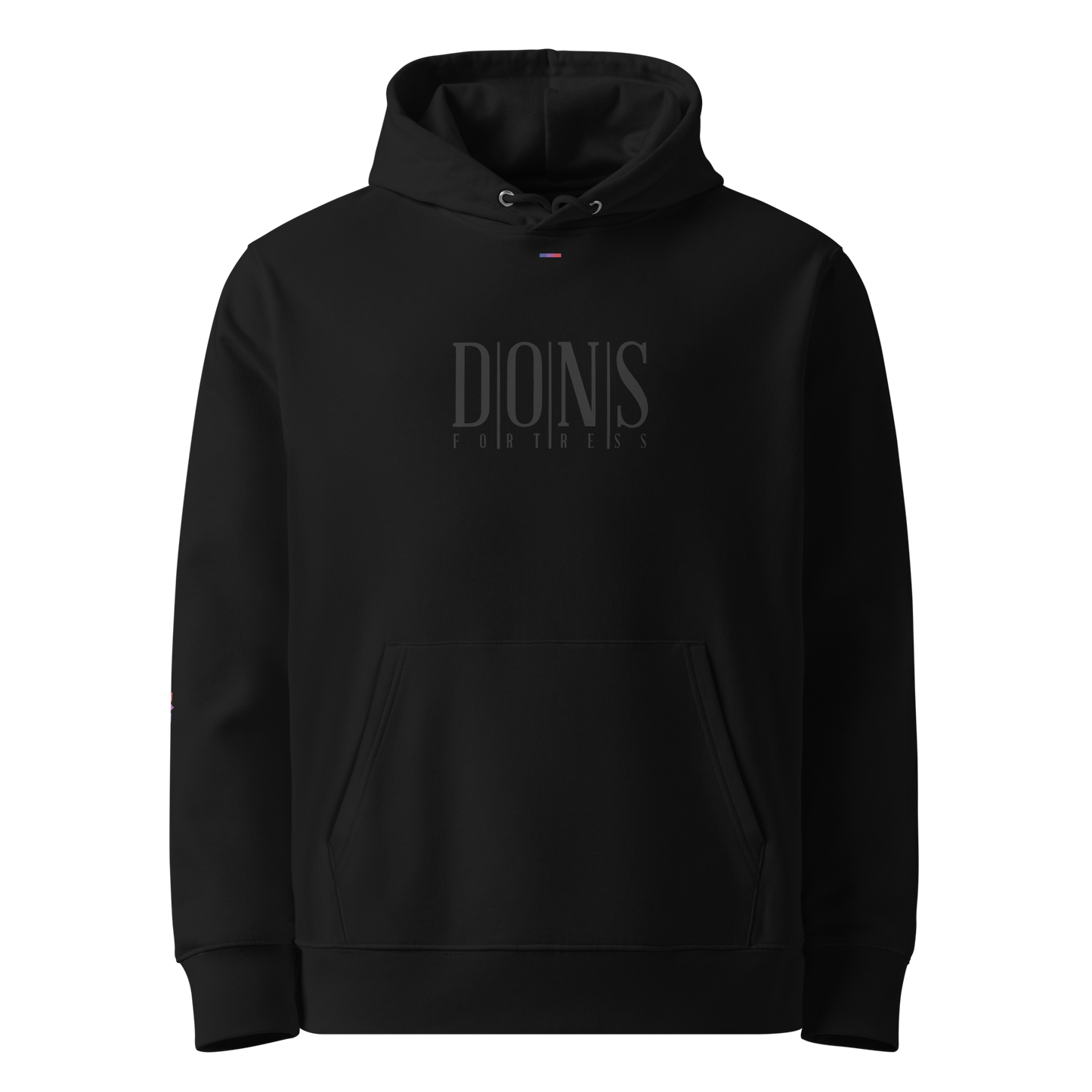 Dons Fortress Mens Nebo Hoodie in Black UD PNG Front