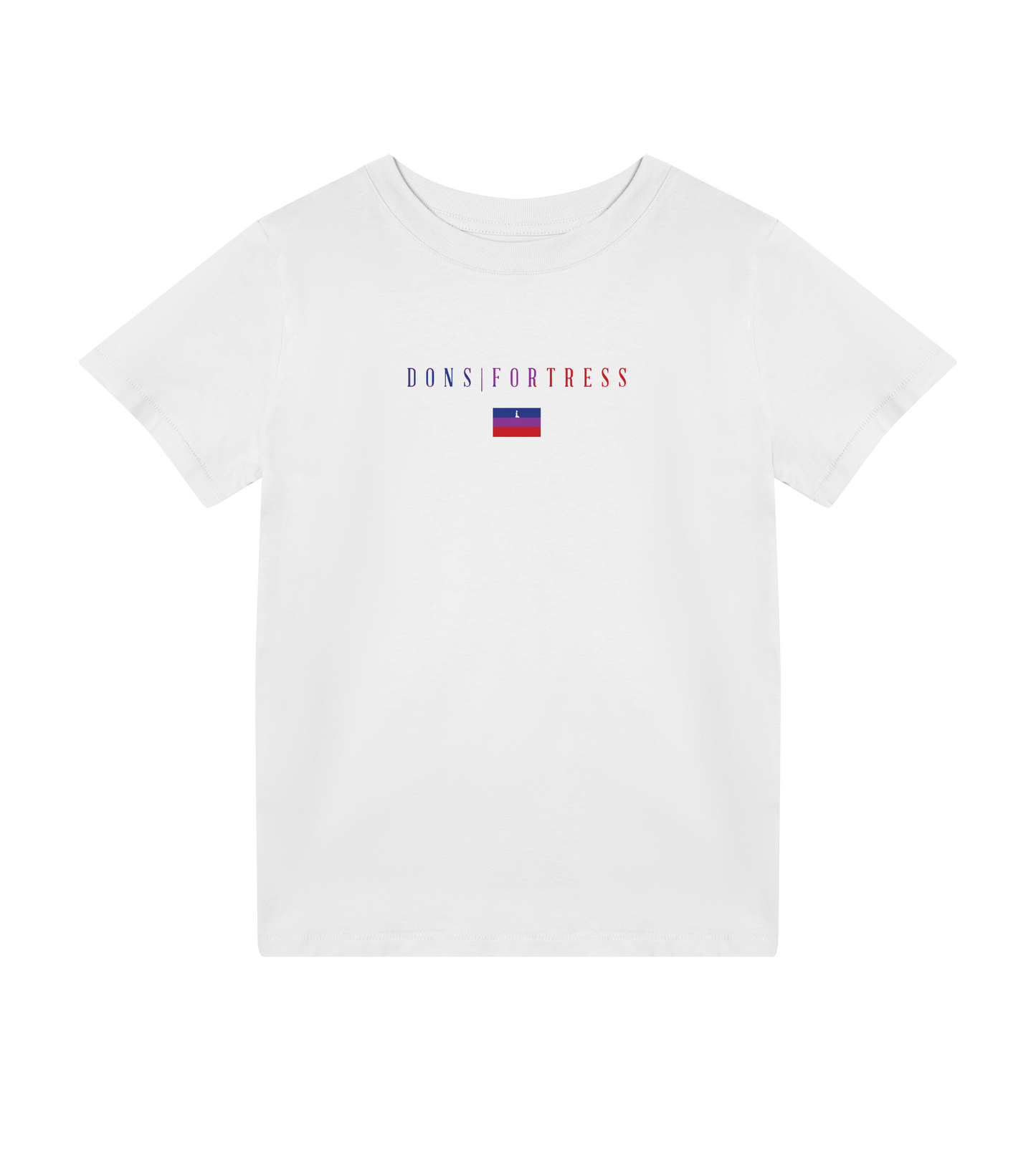 Dons Fortress Nain Tee in White Front Kids