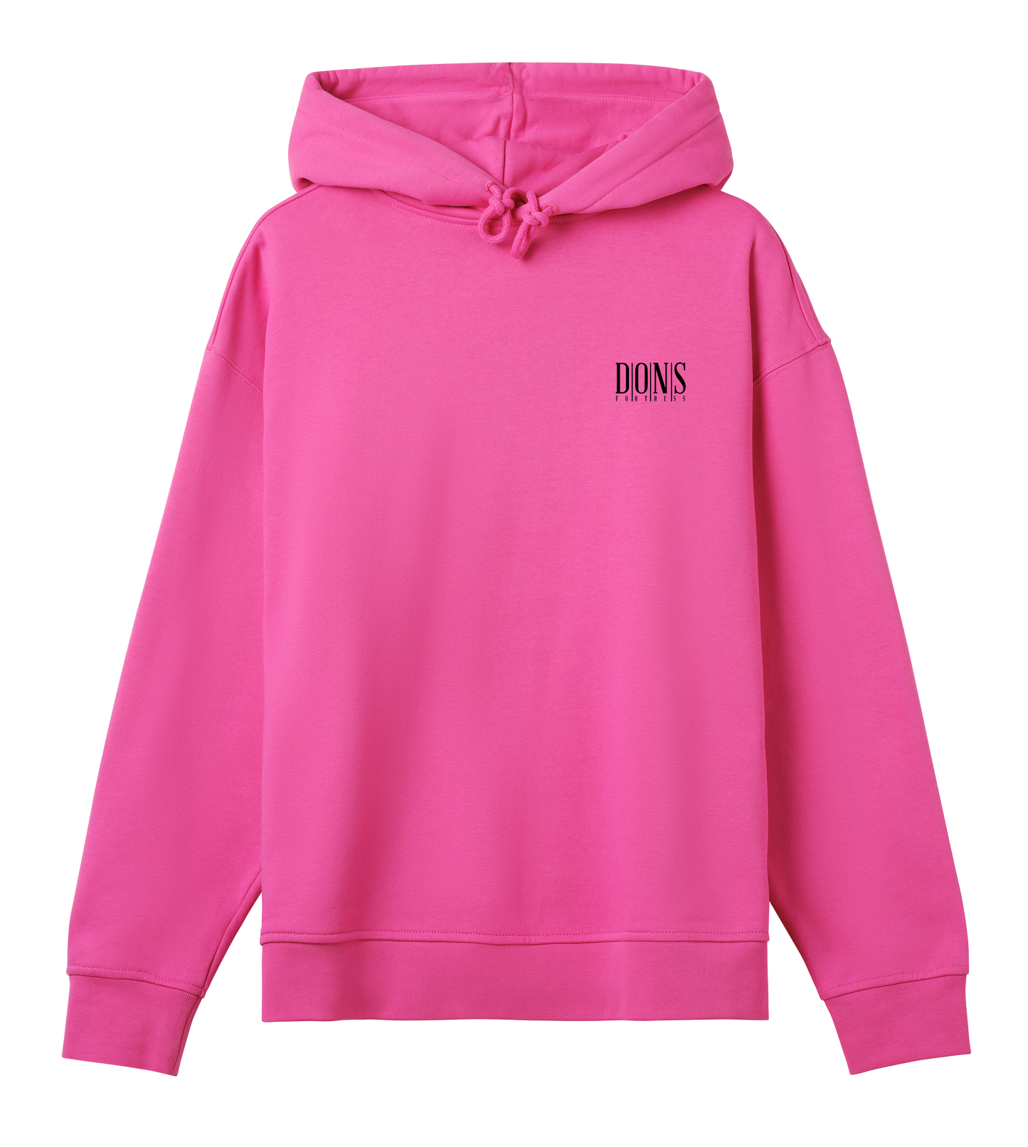 Dons Fortress OS Principal-Hybrid BP Hoodie in Off Black Front Womens