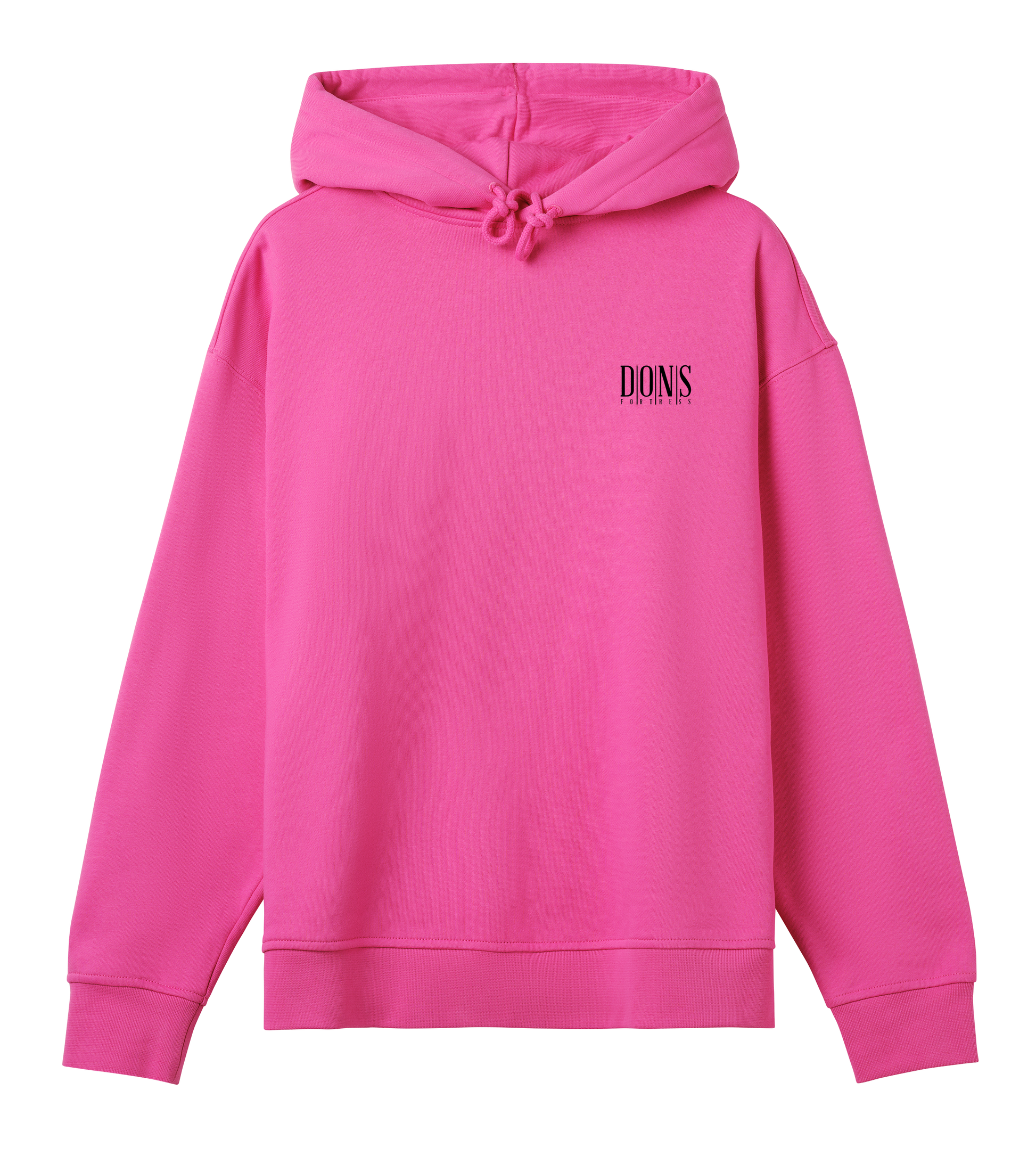 Dons Fortress OS Principal-Hybrid BP Hoodie in Off Black Front Womens