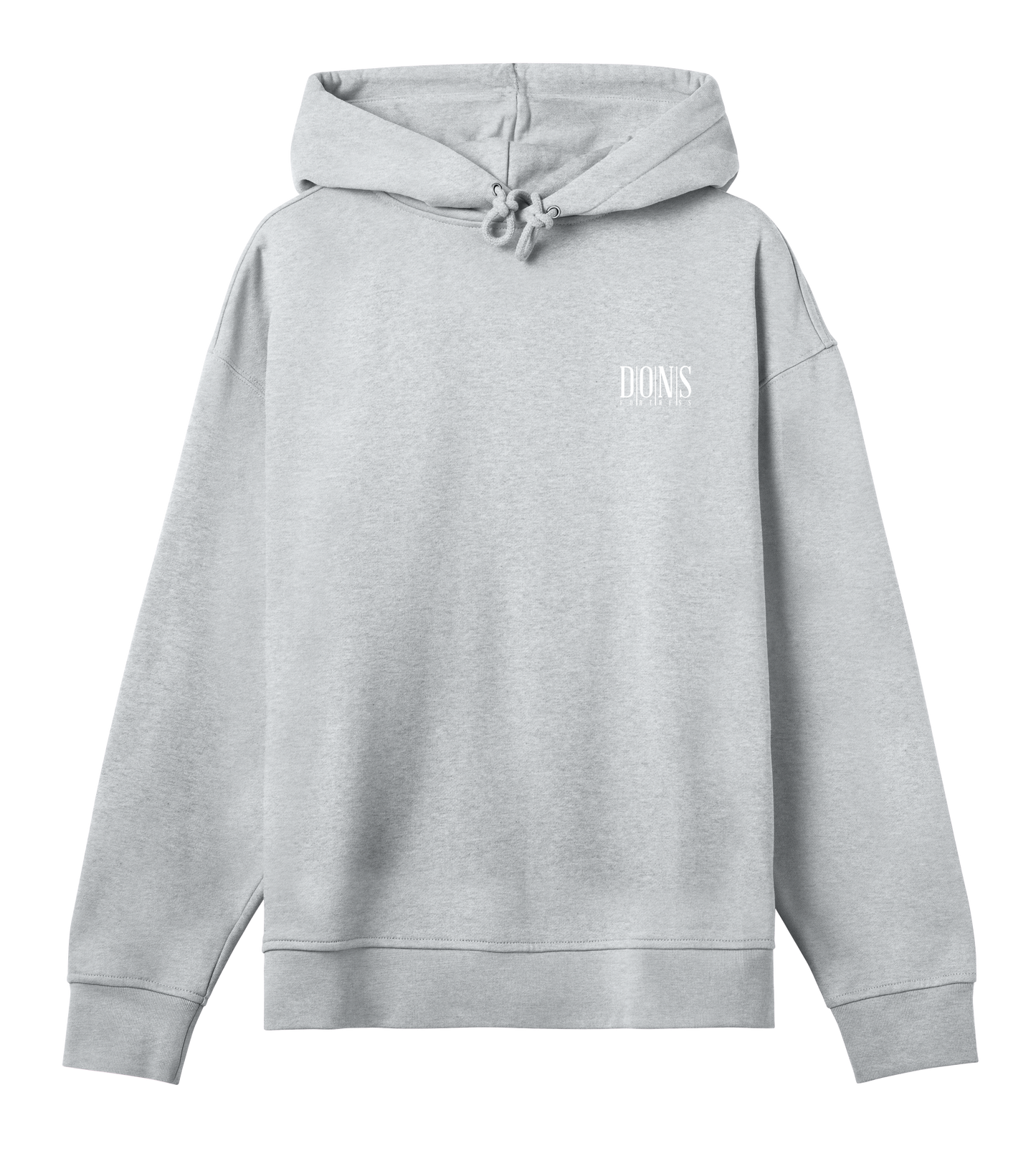 Dons Fortress OS Principal-Hybrid Hoodie in Grey Melange Front Womens