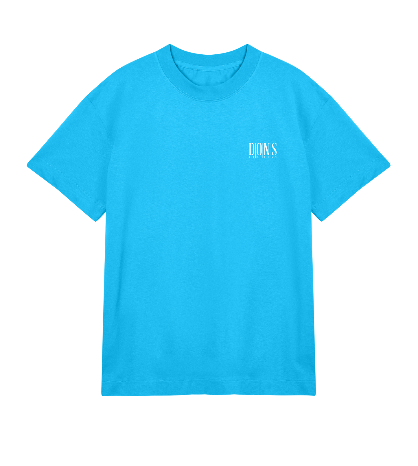 Dons Fortress OS Principal-Hybrid Tee in Turquoise Front