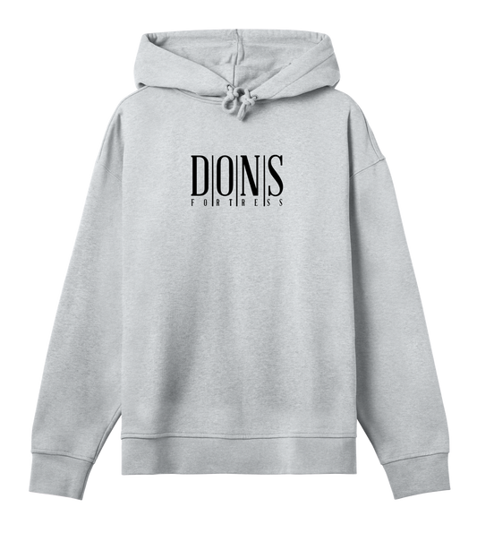 Dons Fortress OS Principal Hoodie BP in Grey Melange Front Womens