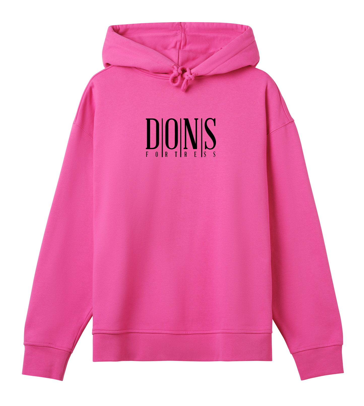 Dons Fortress OS Principal Hoodie BP in Hyper Pink Front Womens