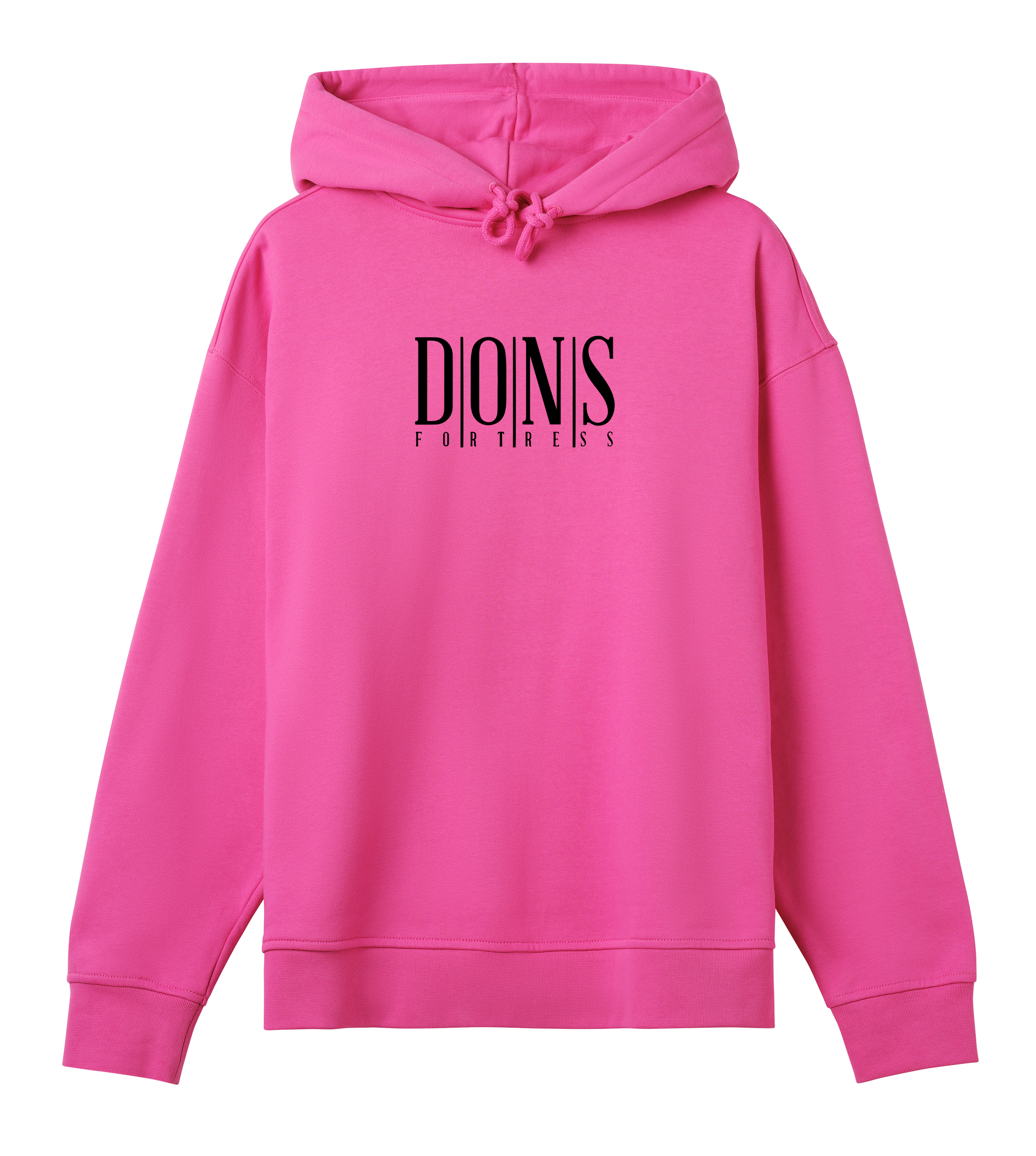 Dons Fortress OS Principal Hoodie BP in Hyper Pink Front Womens