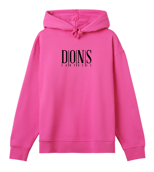Dons Fortress OS Principal Hoodie BP in Hyper Pink Front Womens