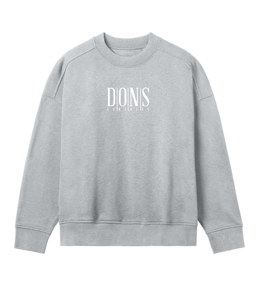 Dons Fortress OS Principal Pullover in Grey Melange Front Womens