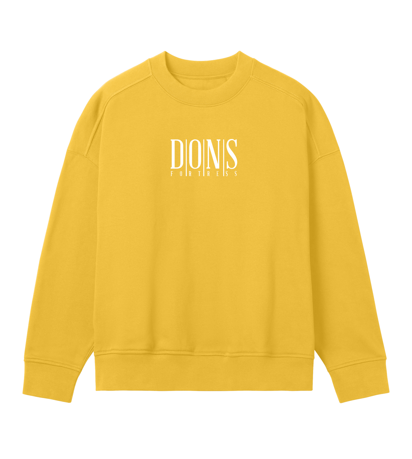 Dons Fortress OS Principal Pullover in Primrose Yellow Front Womens