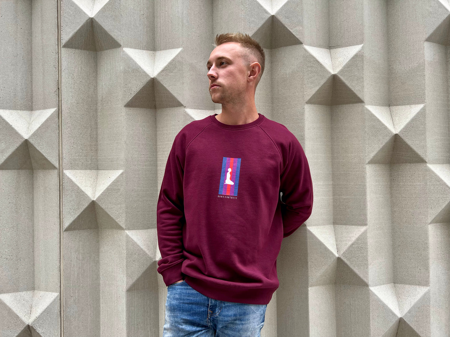 Dons Fortress Pirathon Eco-Friendly Pullover in Burgundy