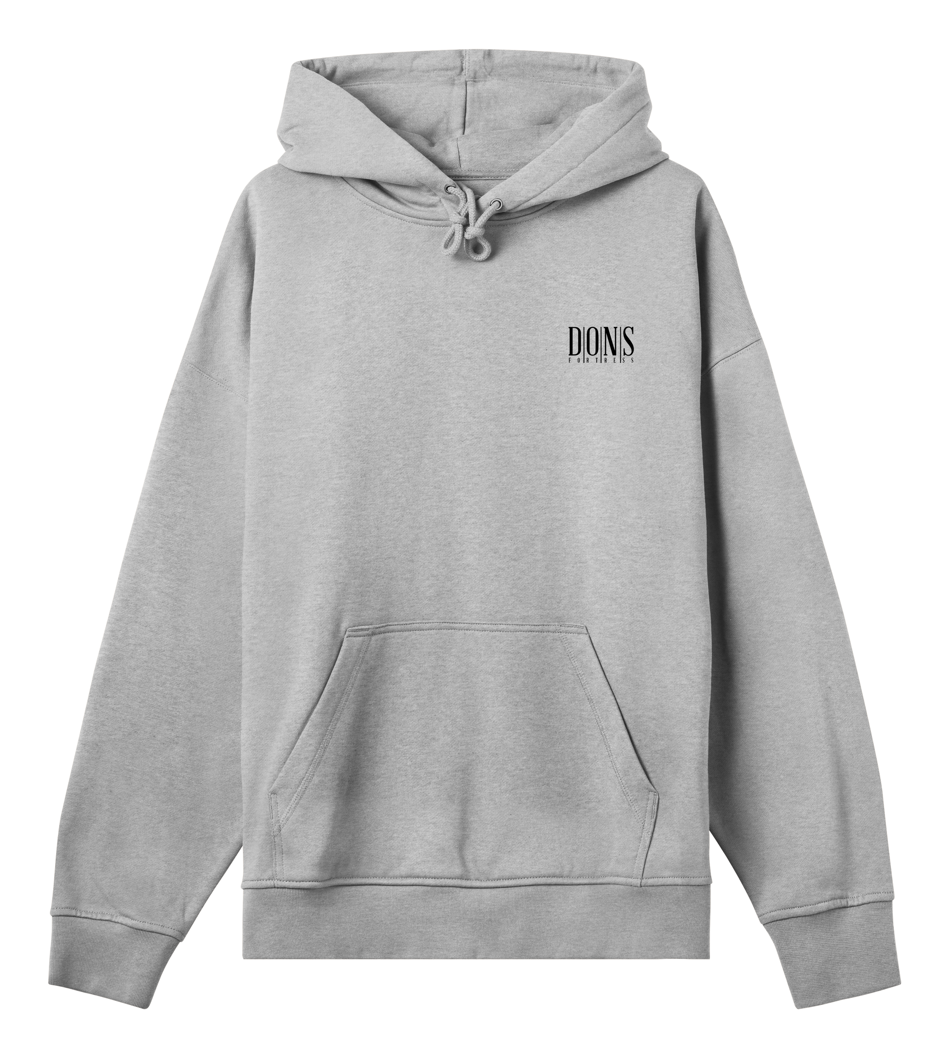 Dons Fortress Principal-Hybrid Hoodie BP in Grey Melange Front