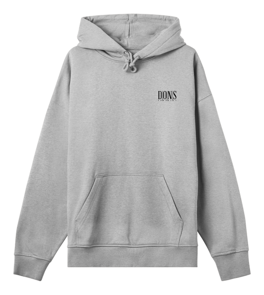 Dons Fortress Principal-Hybrid Hoodie BP in Grey Melange Front
