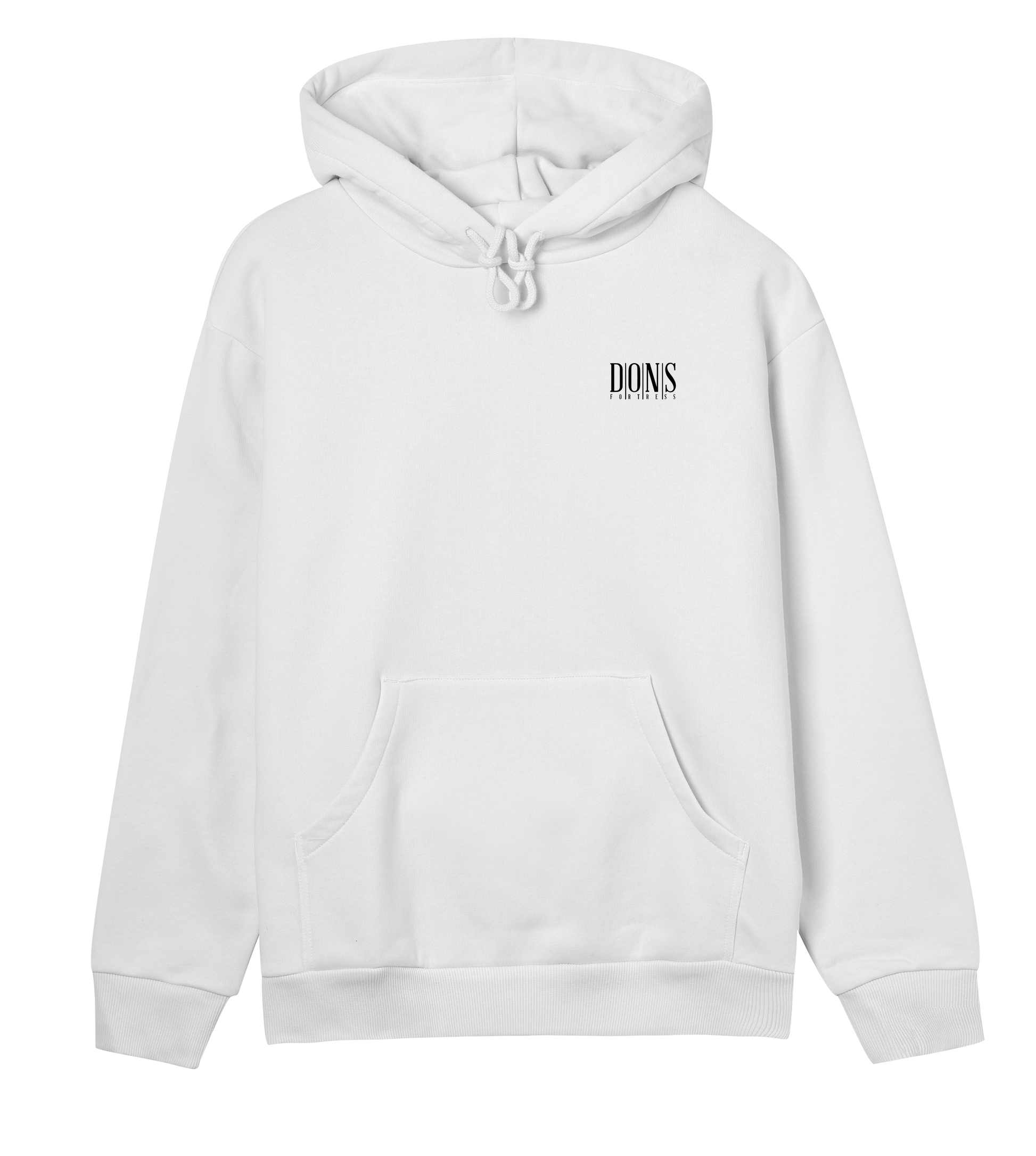 Dons Fortress Principal-Hybrid Hoodie BP in Off White Front Womens