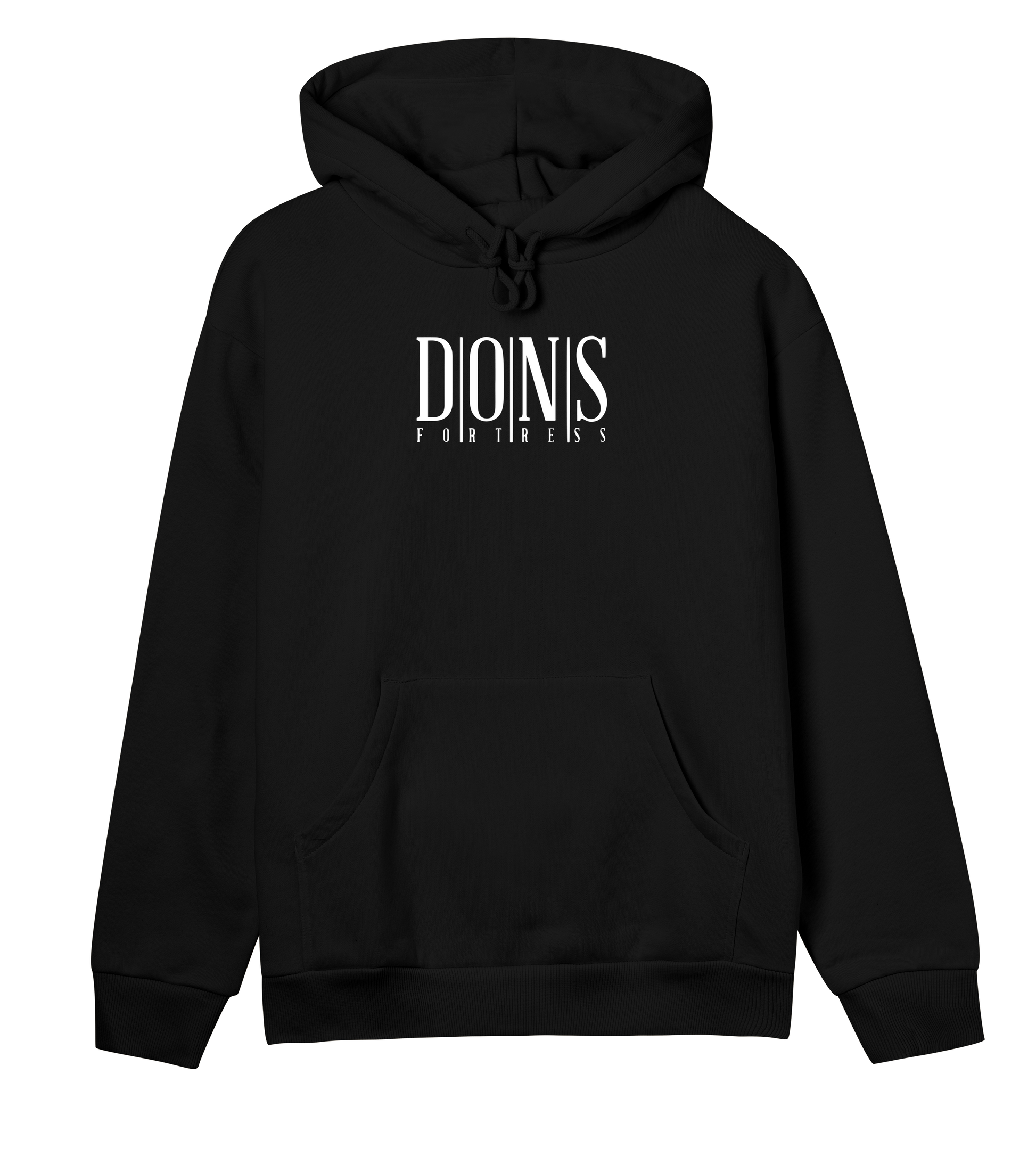 Dons Fortress Principal Hoodie in Black Front Womens
