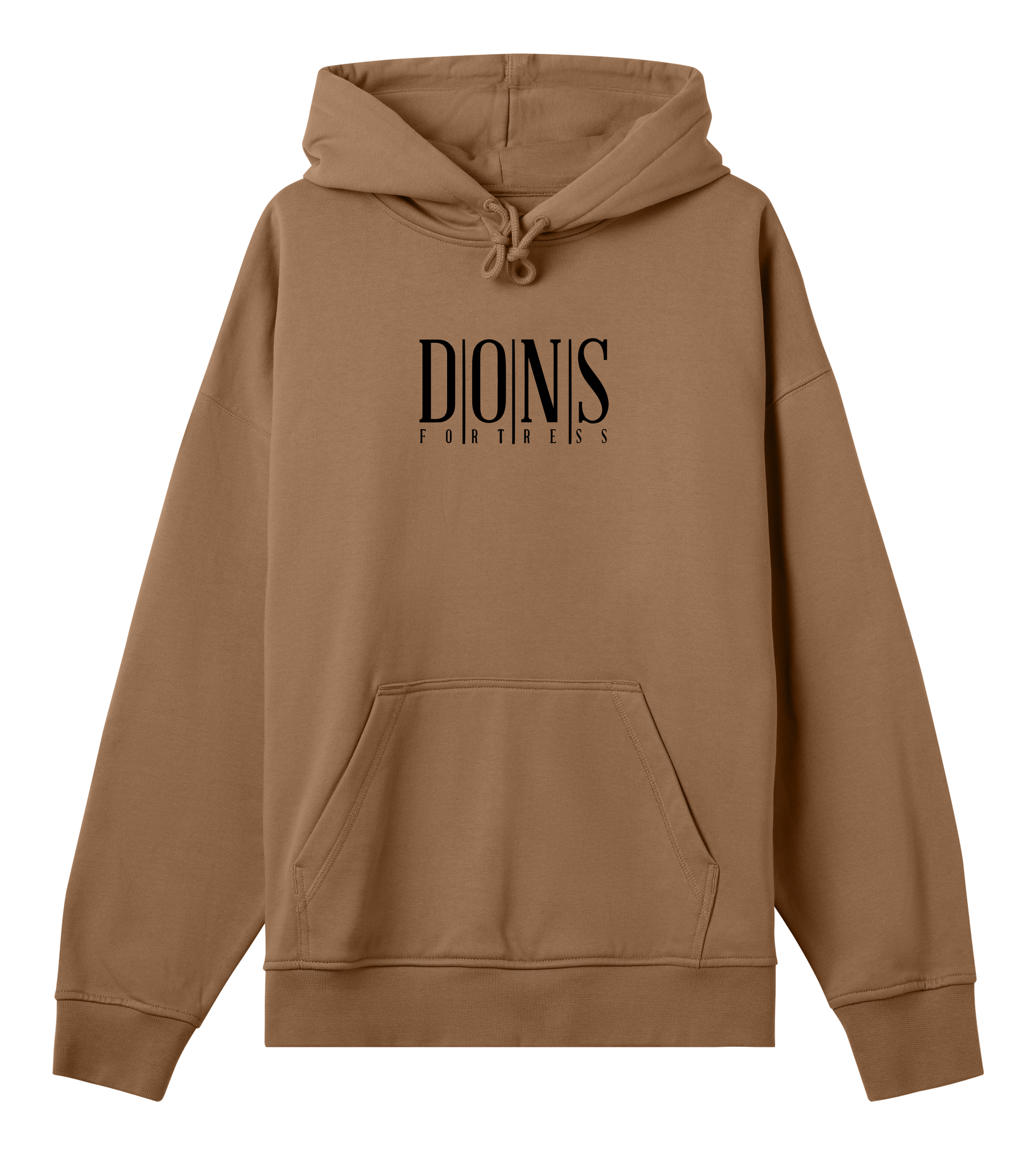 Dons Fortress Principal Hoodie in Toffee Brown BP Front