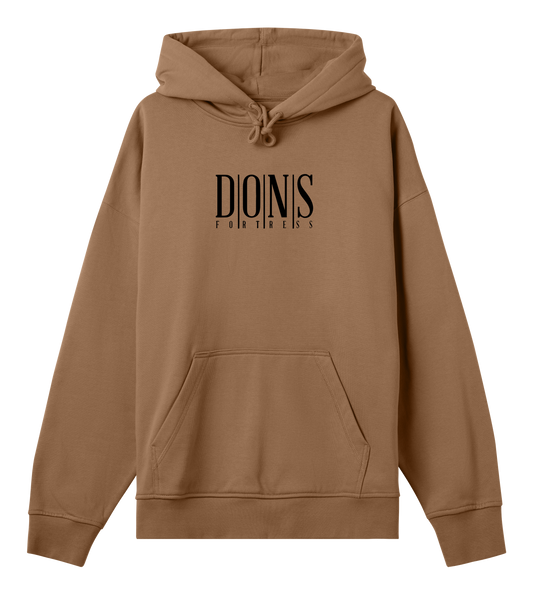 Dons Fortress Principal Hoodie in Toffee Brown BP Front