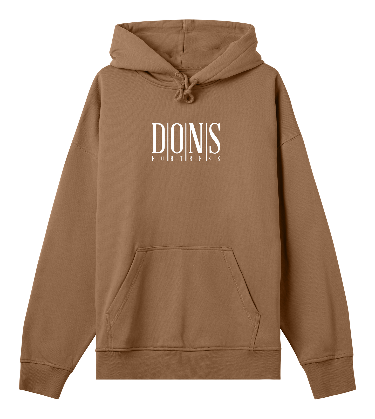 Dons Fortress Principal Hoodie in Toffee Brown Front