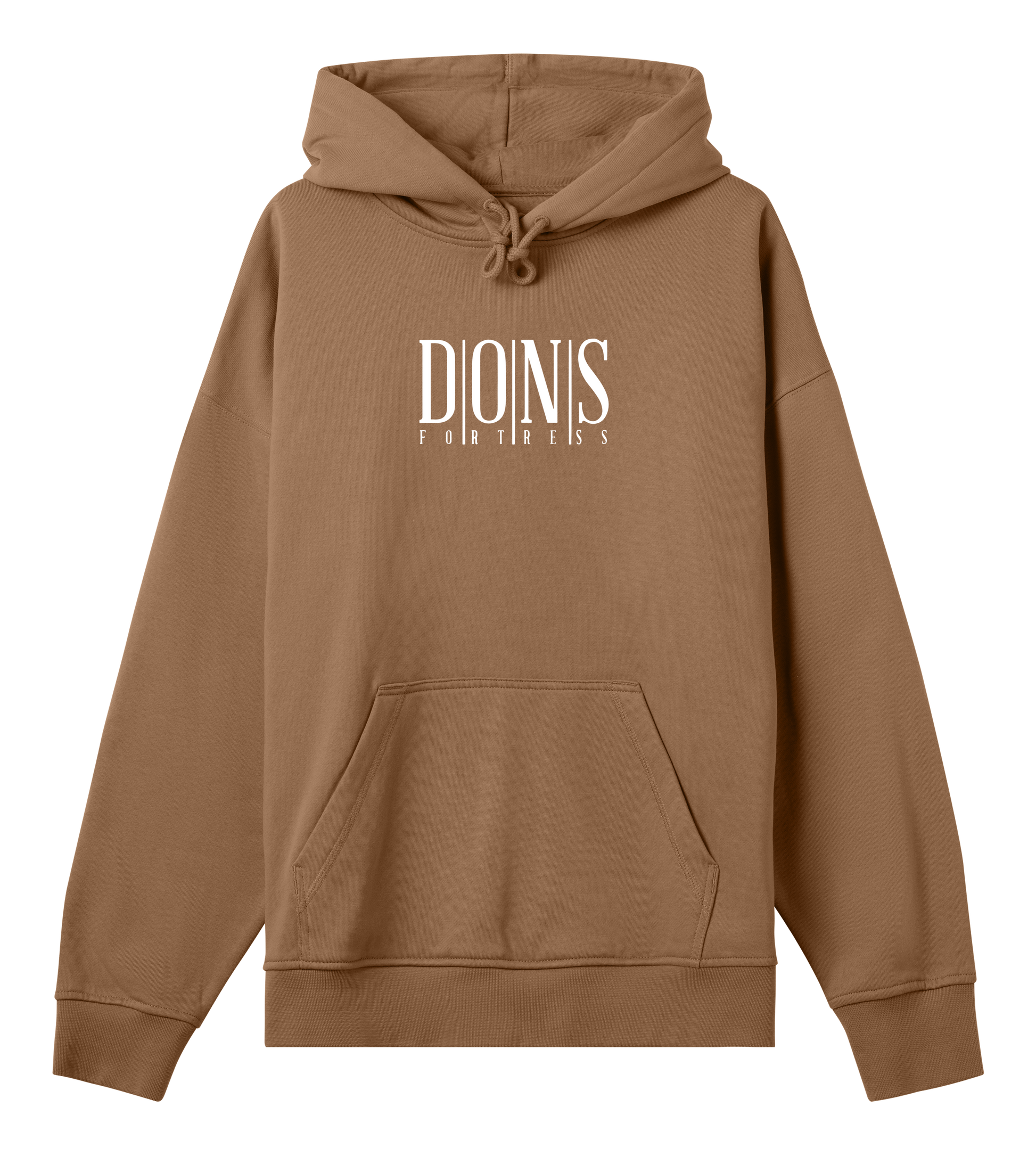 Dons Fortress Principal Hoodie in Toffee Brown Front