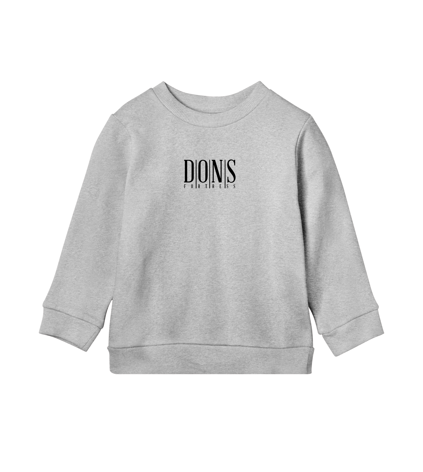 Dons Fortress Principal Pullover BP in Grey Melange Front Kids