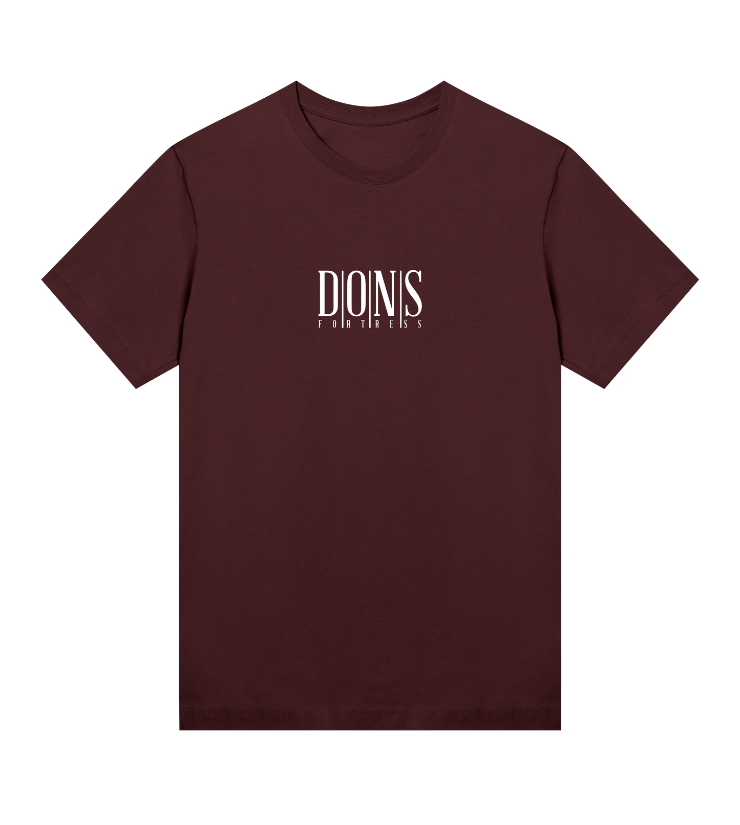 Dons Fortress Principal Tee in Maroon Front Womens