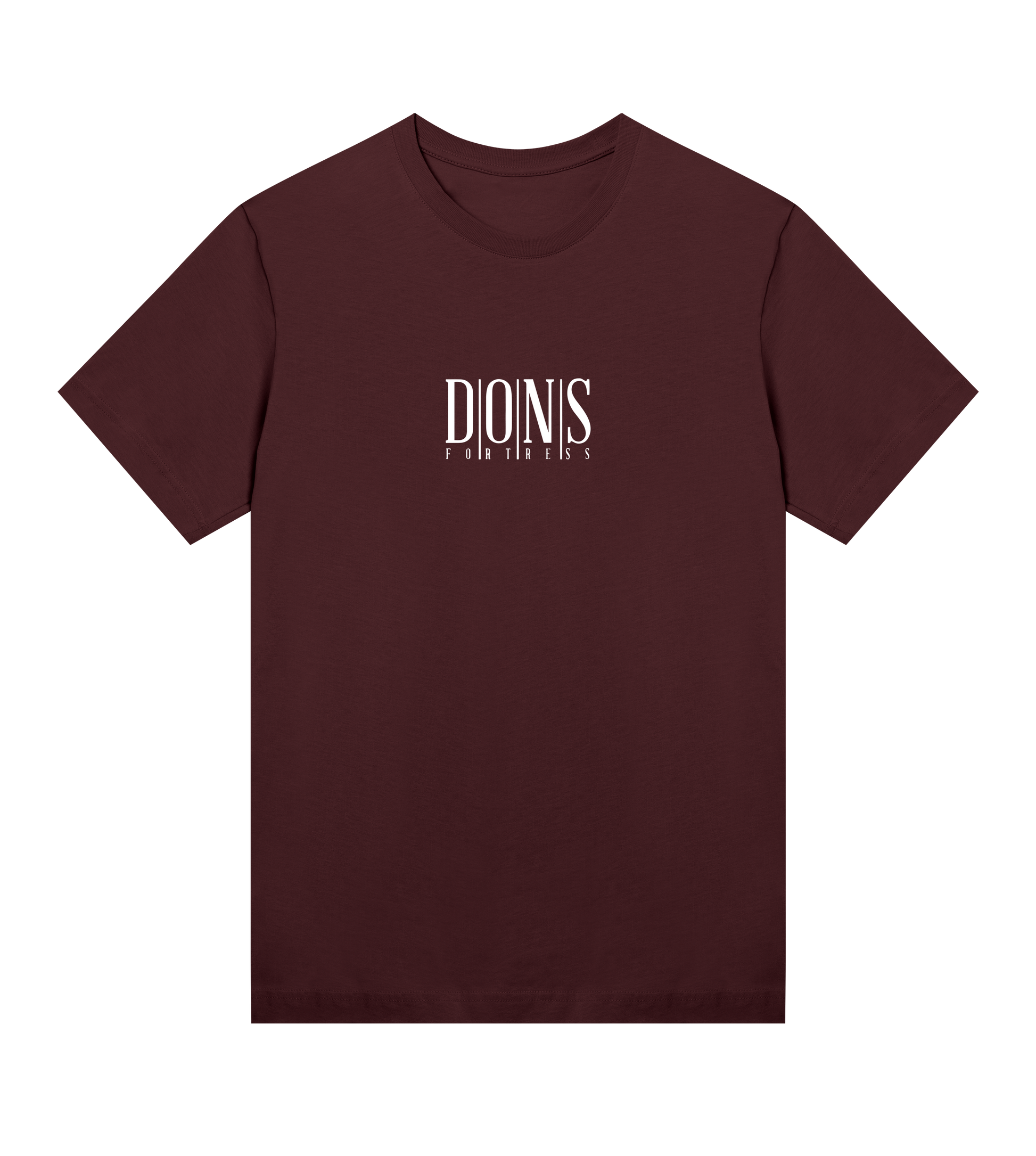 Dons Fortress Principal Tee in Maroon Front Womens