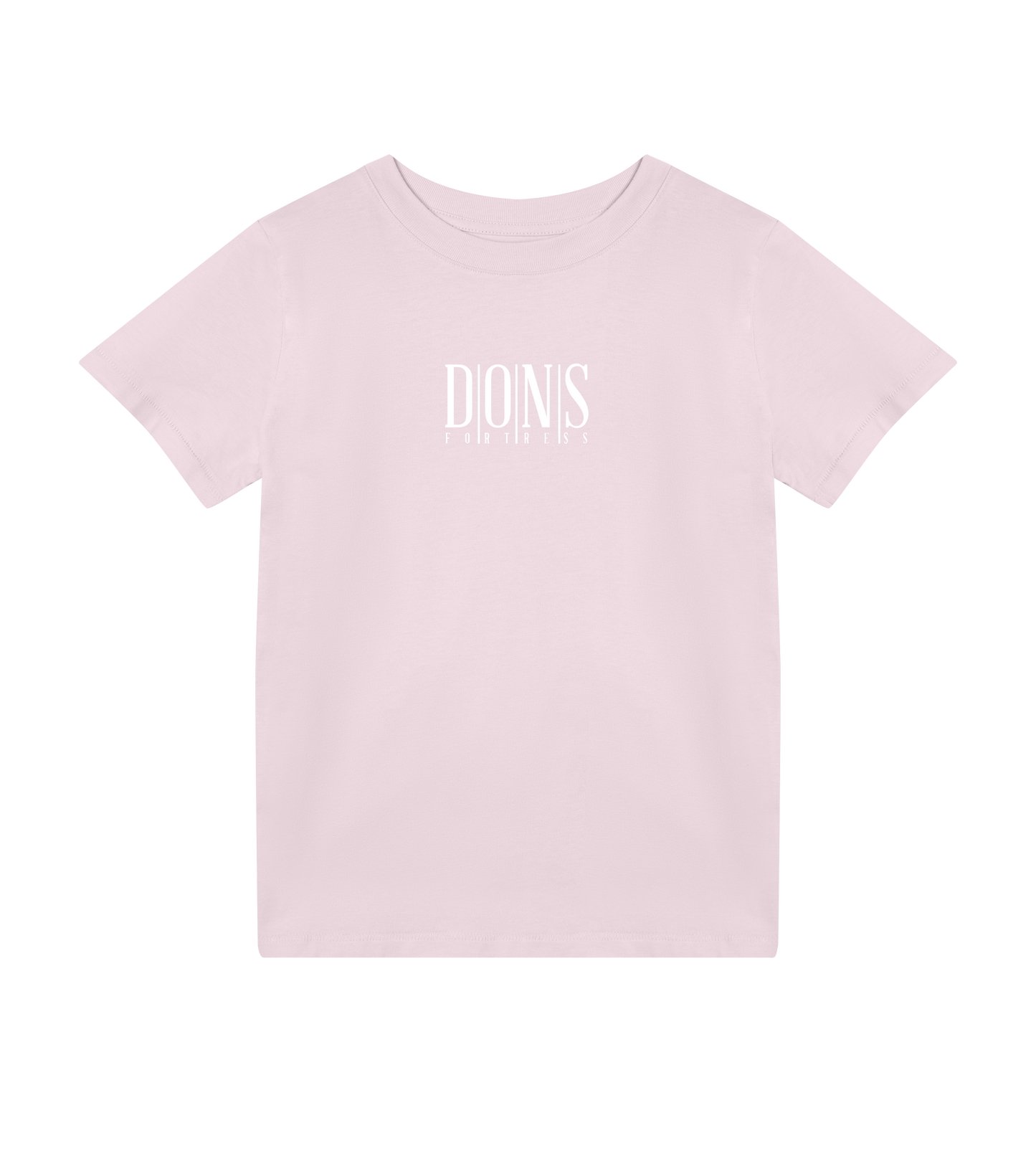 Dons Fortress Principal Tee in Soft Pink Front Kids