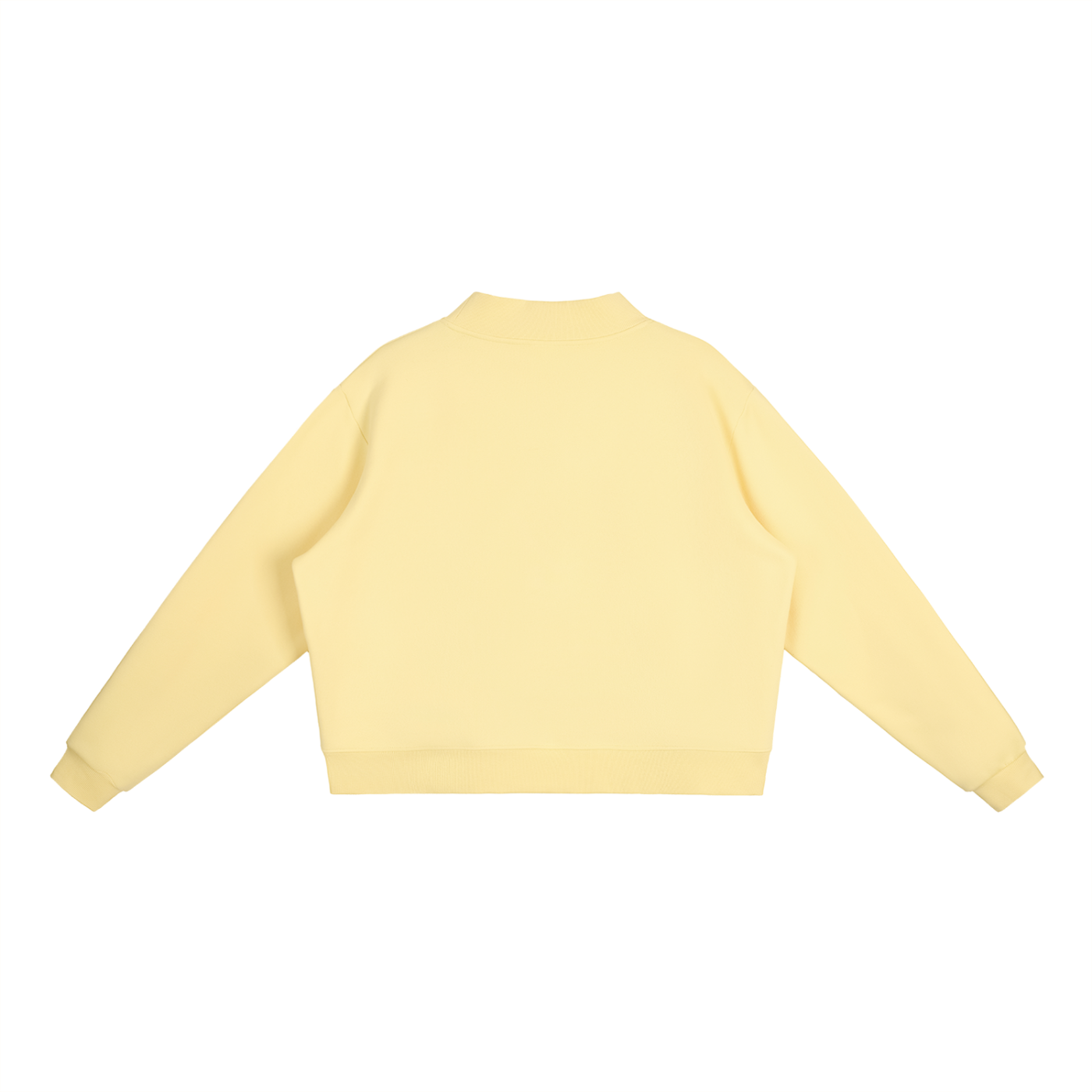 Yellow sweater on a white background