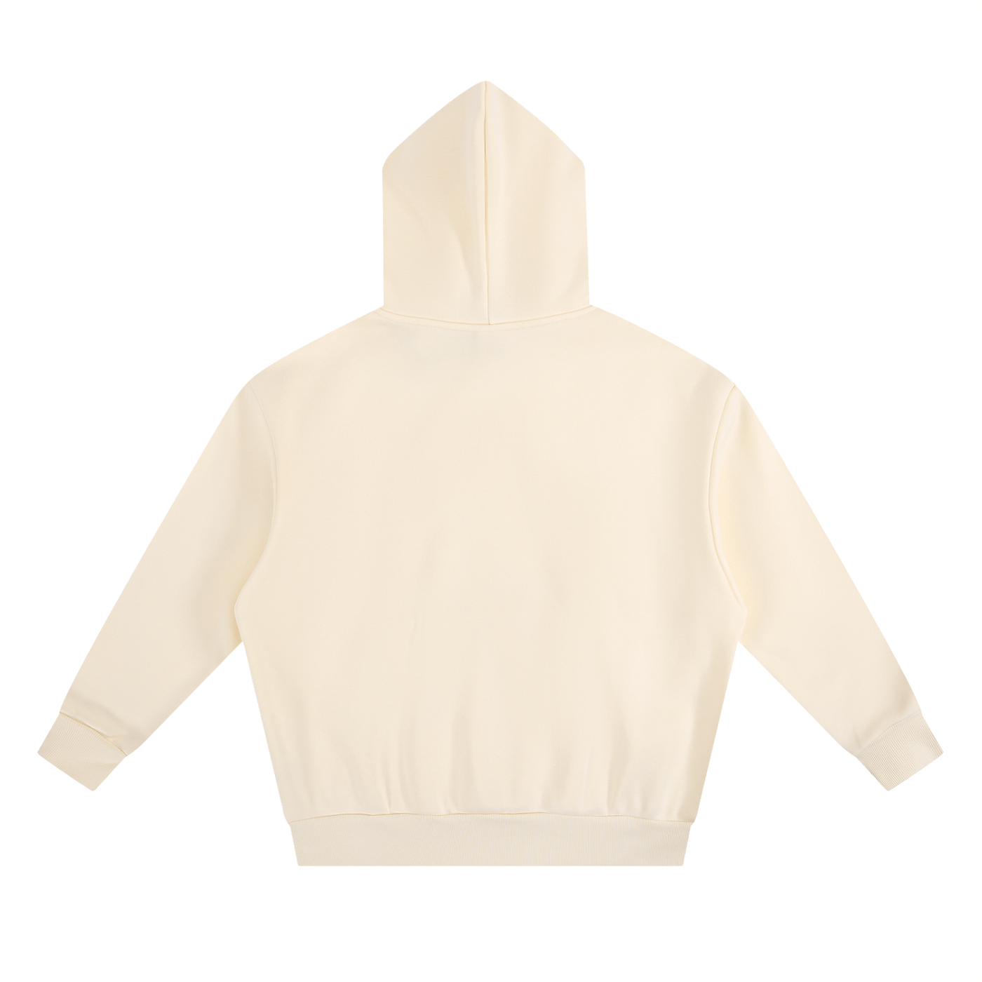 Beige hoodie on a white background