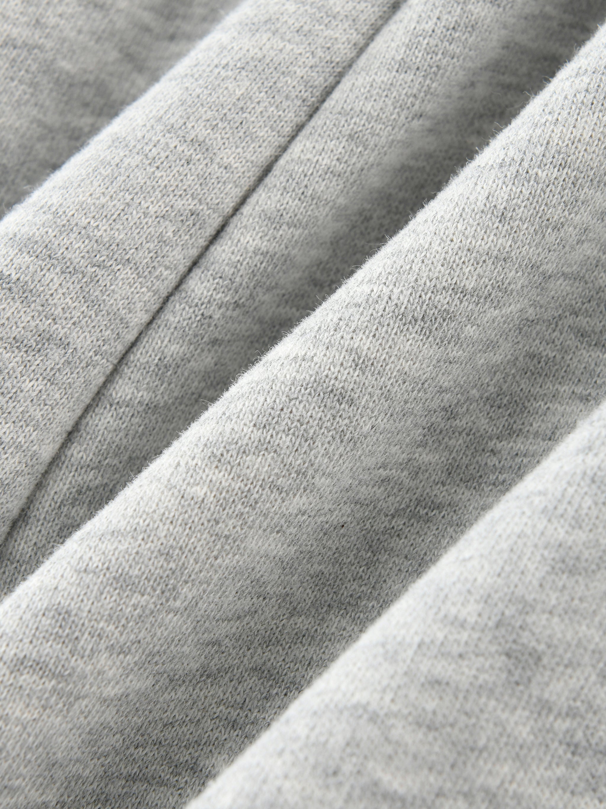 Close-up of gray fabric with visible texture