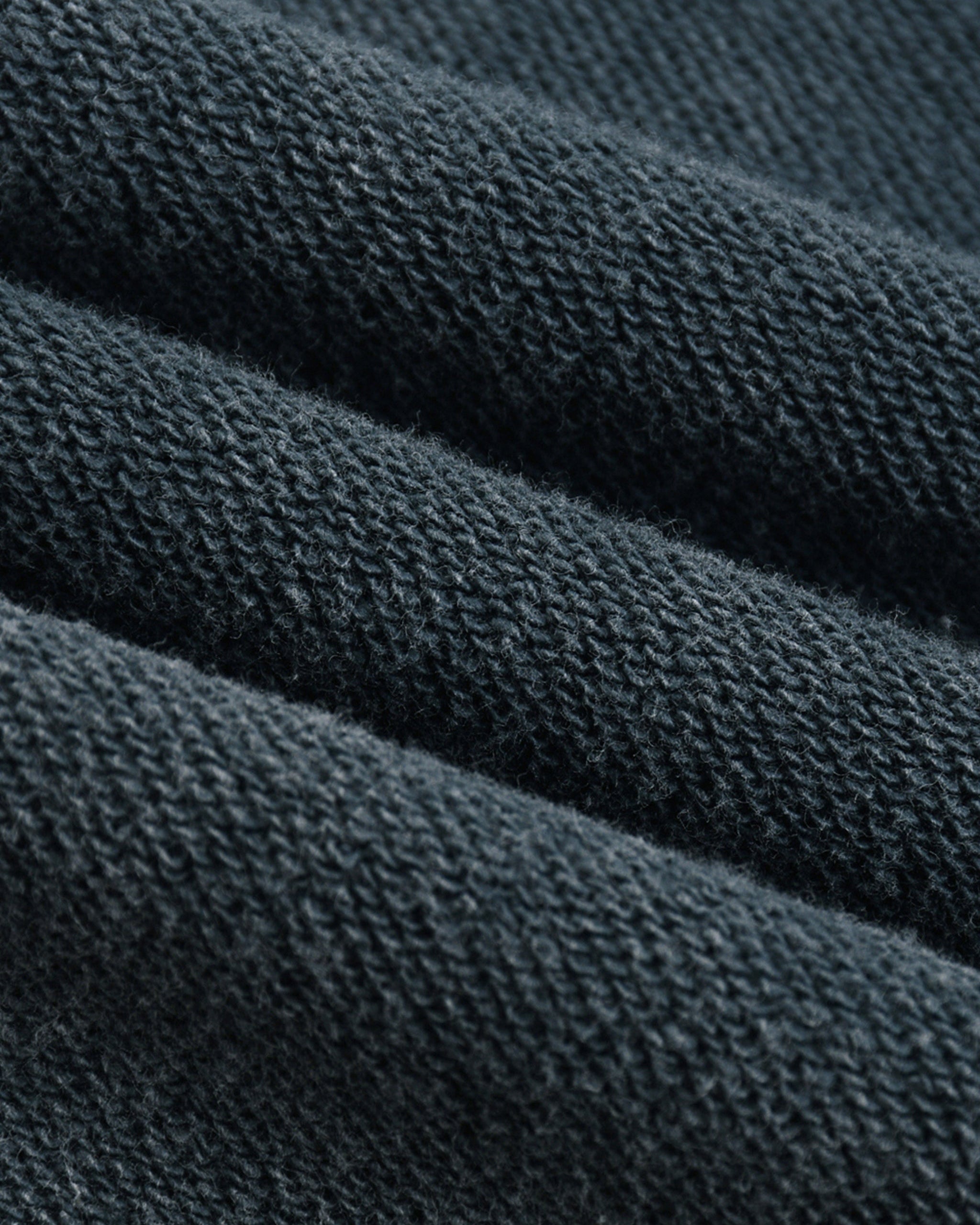 Close-up of dark blue fabric texture