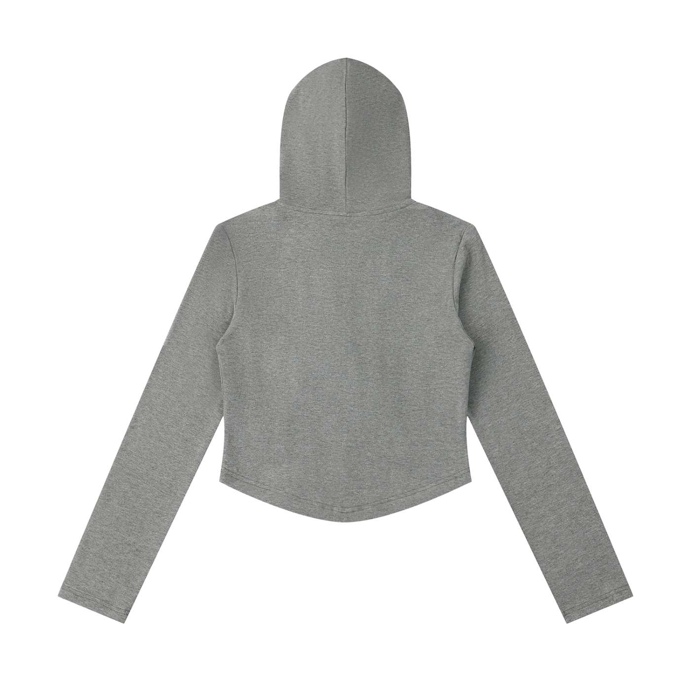 Gray hoodie on a white background
