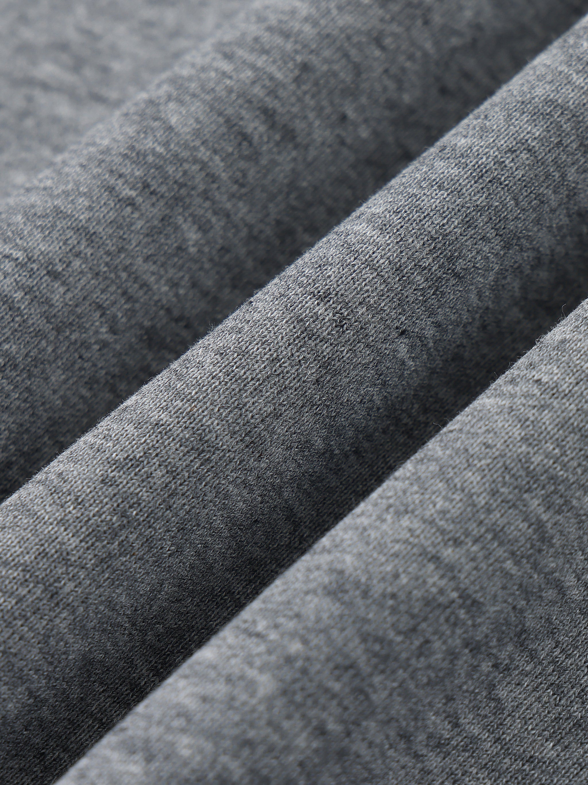 Close-up of gray fabric with a textured surface