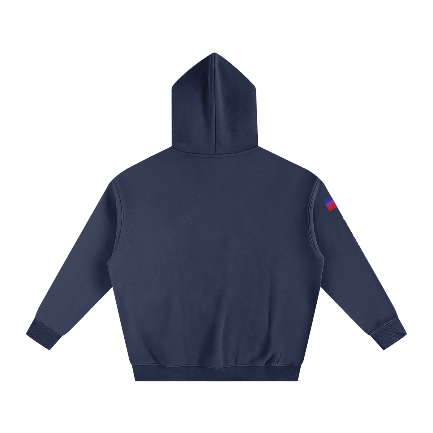 Navy Blue hoodie against a white background