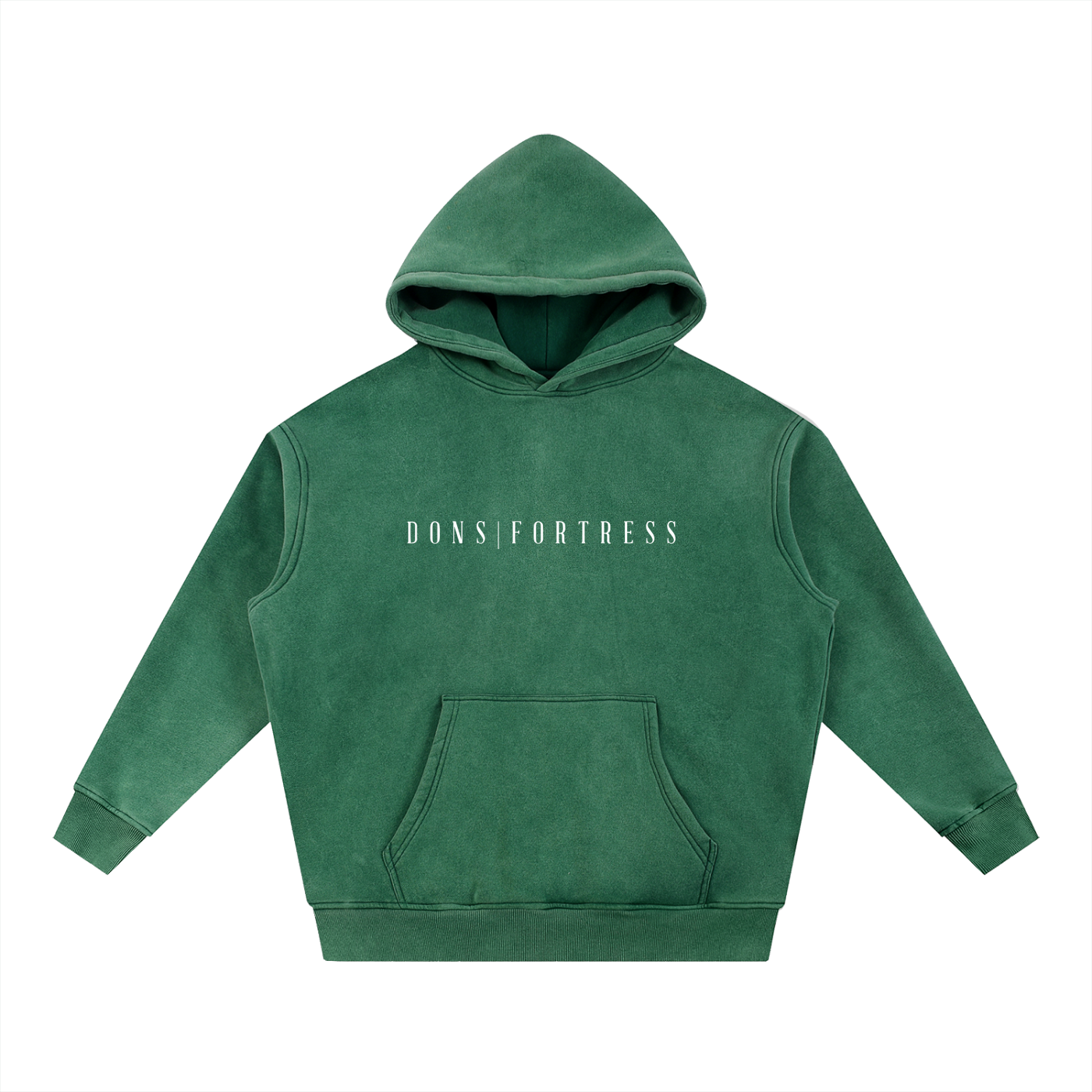 Green hoodie with 'core.' text on a white background
