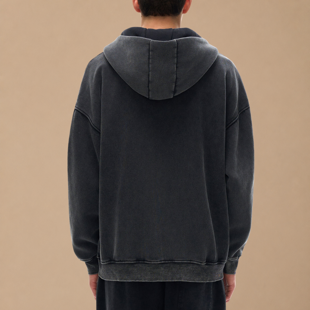 Royal-Mist Insignia Zip Hoodie