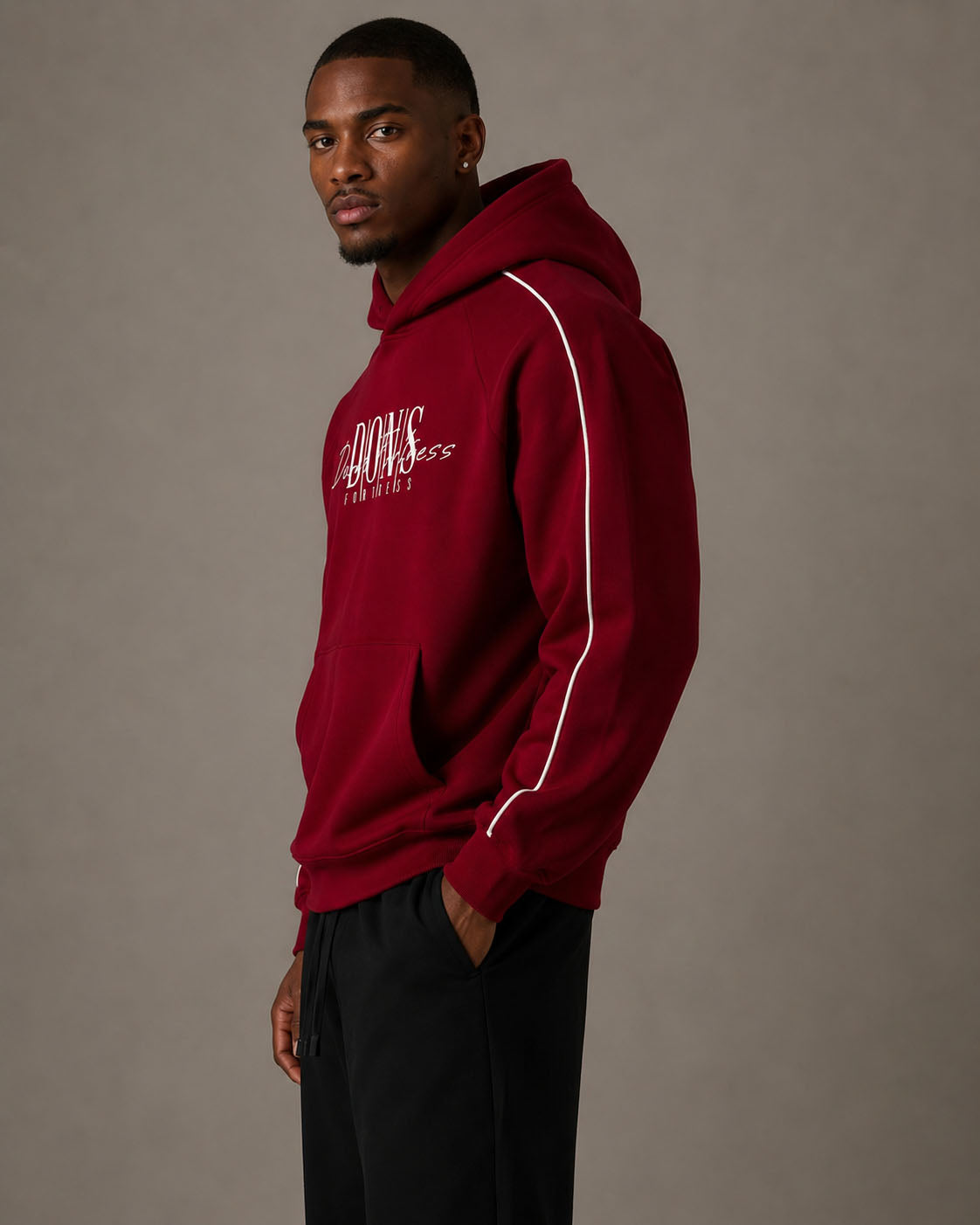 Raglan Piped Insignia Hoodie