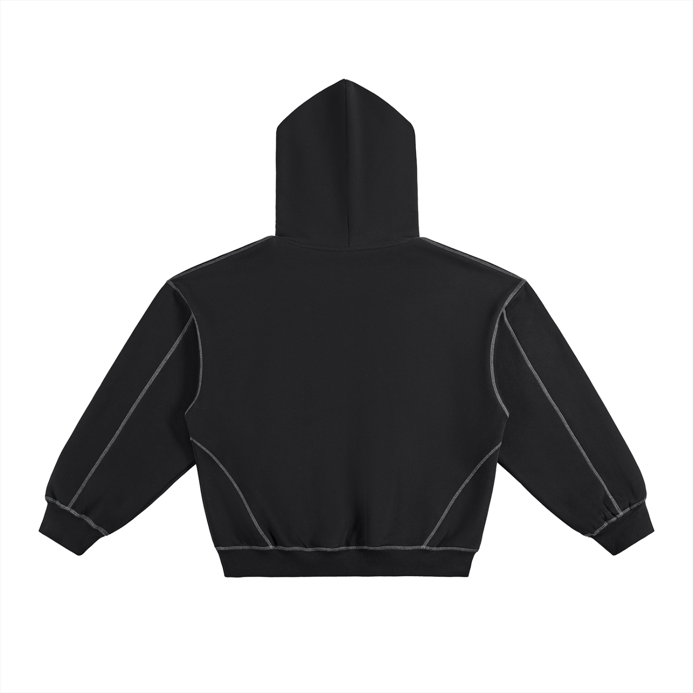 Black hoodie on a white background
