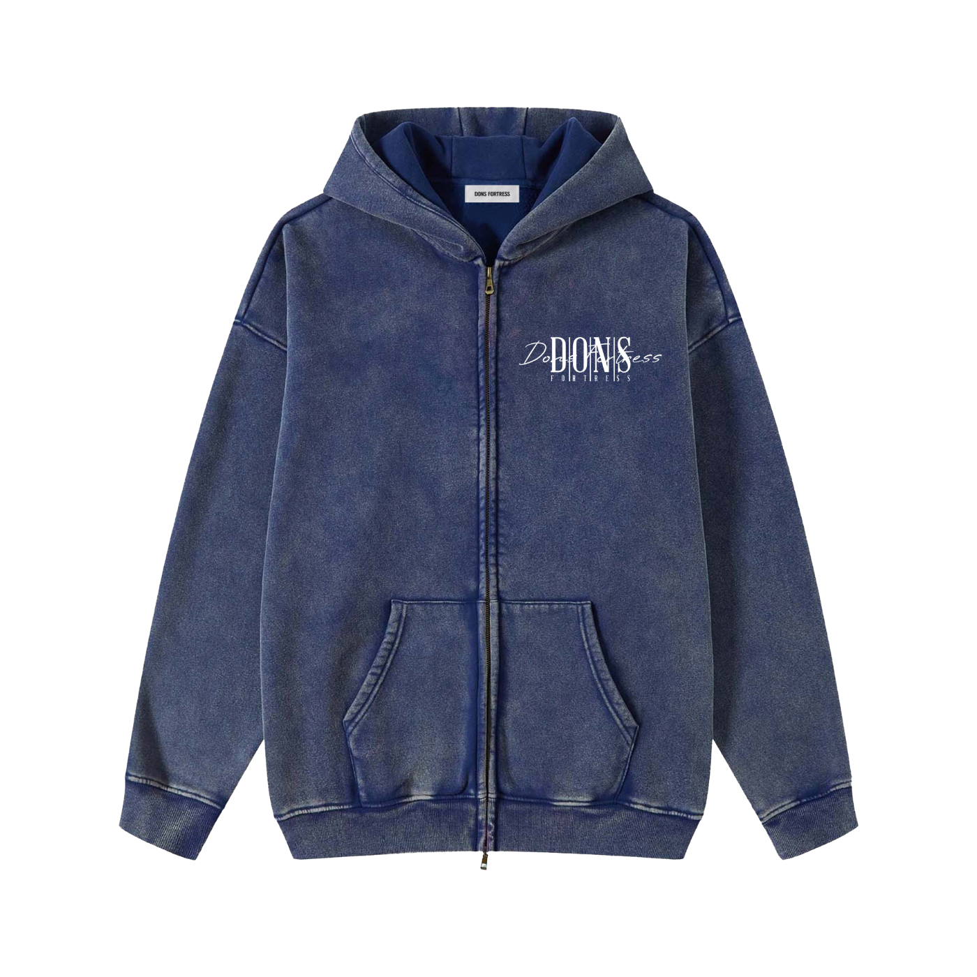 Royal-Mist Insignia Zip Hoodie