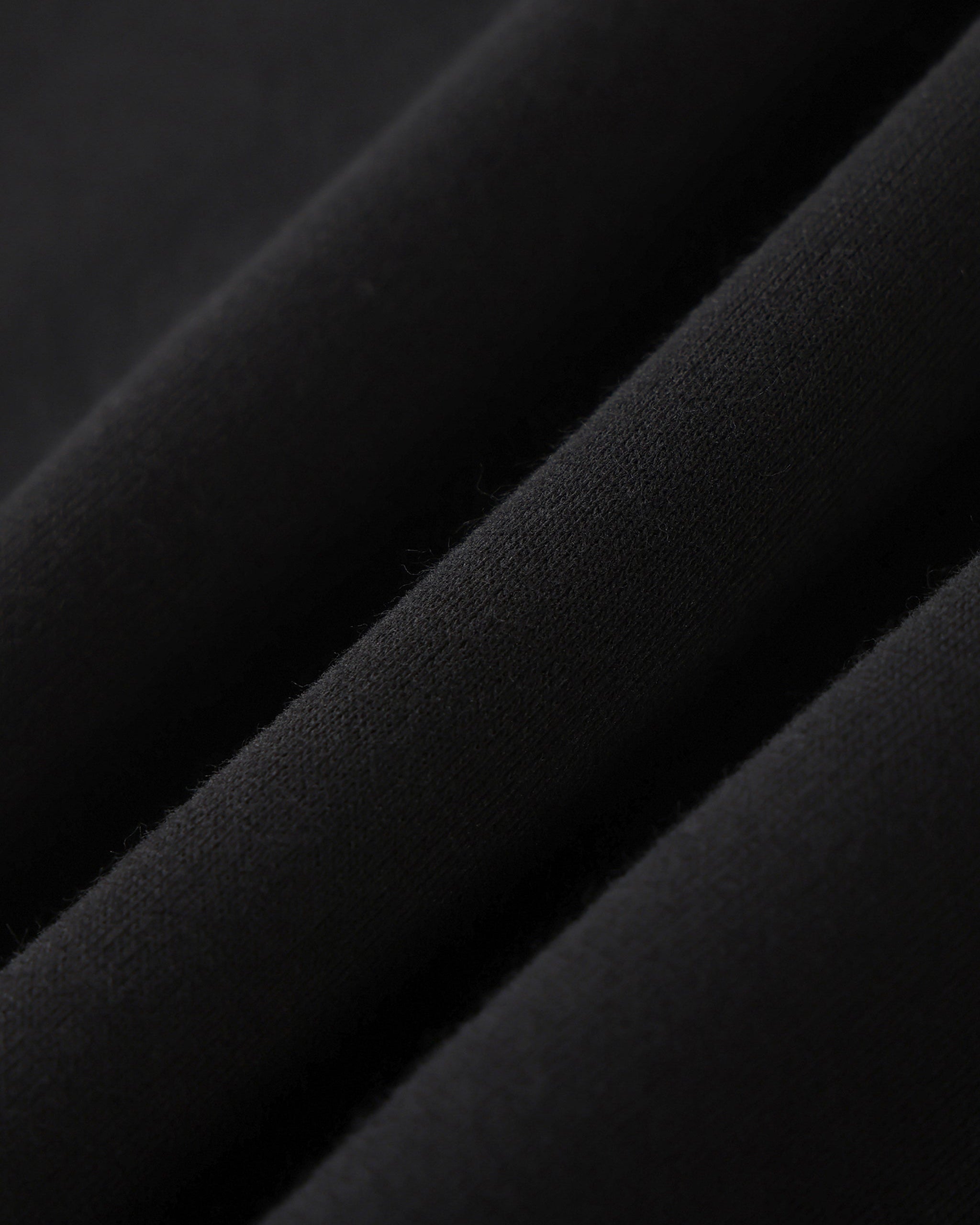 Close-up of black fabric with a subtle texture