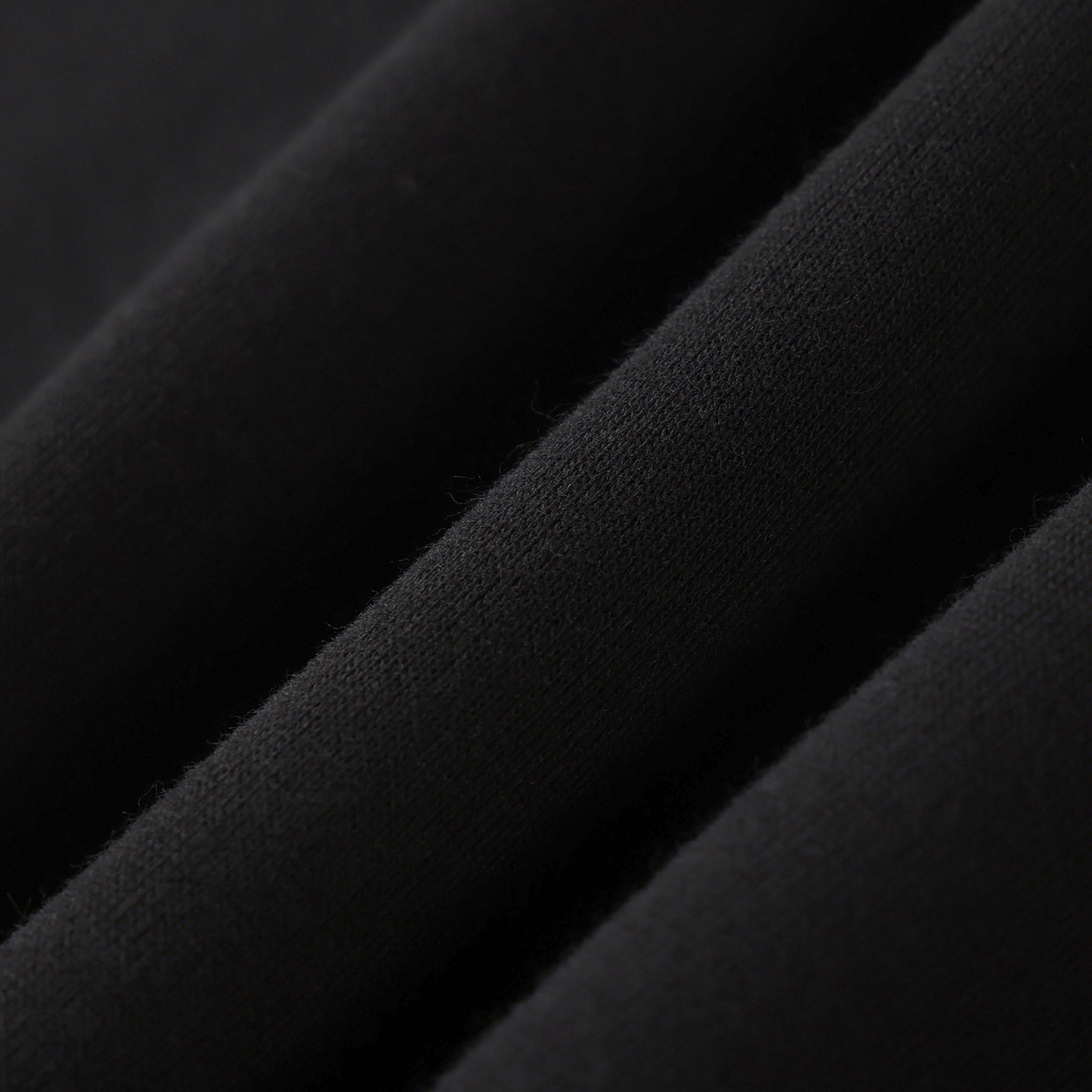 Close-up of black fabric with a subtle texture