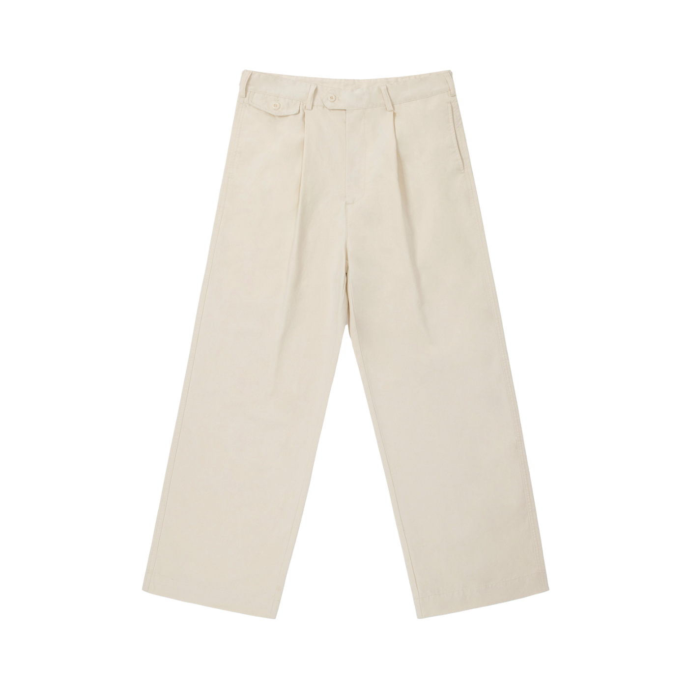 Beige pants on a white background