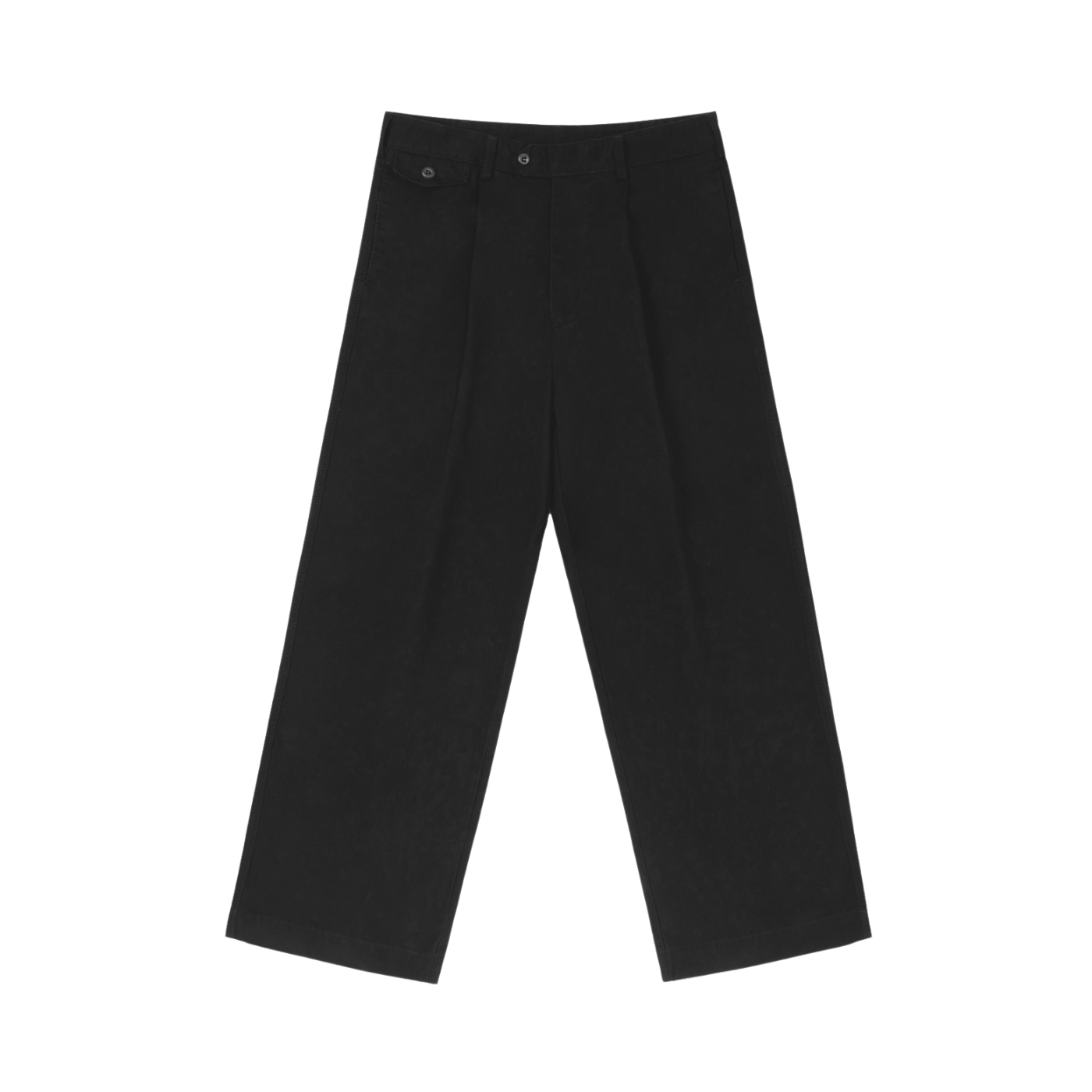 Black pants on a white background