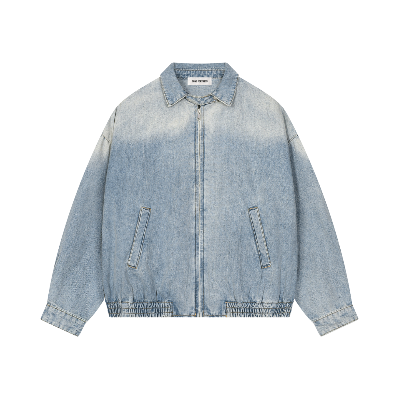 Denim jacket on a white background