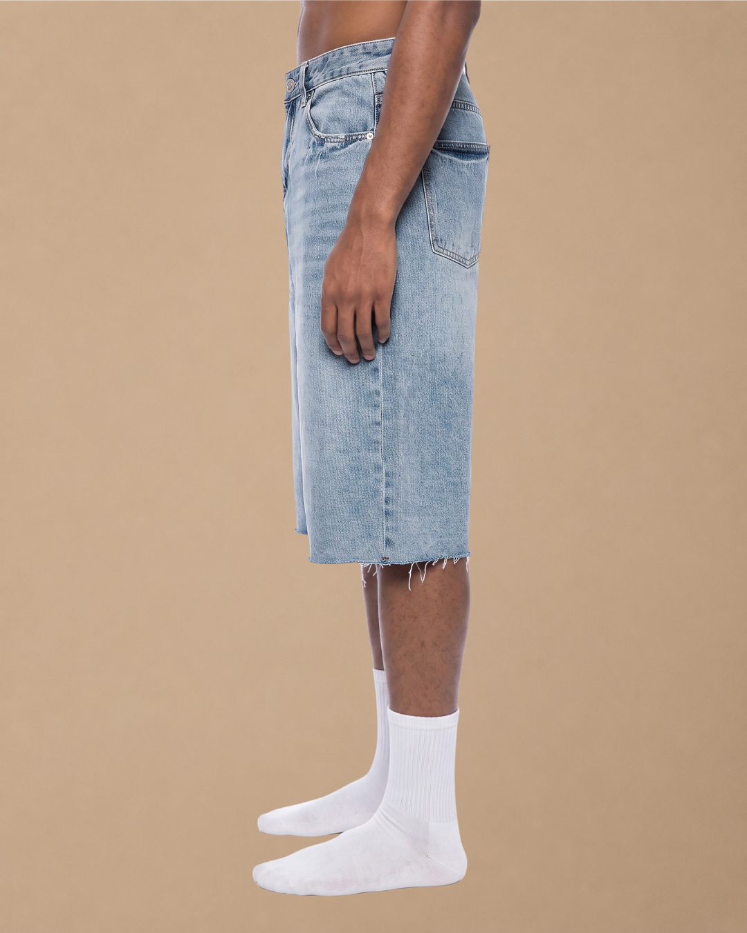 Vint' Rose-Bridge Denim Shorts